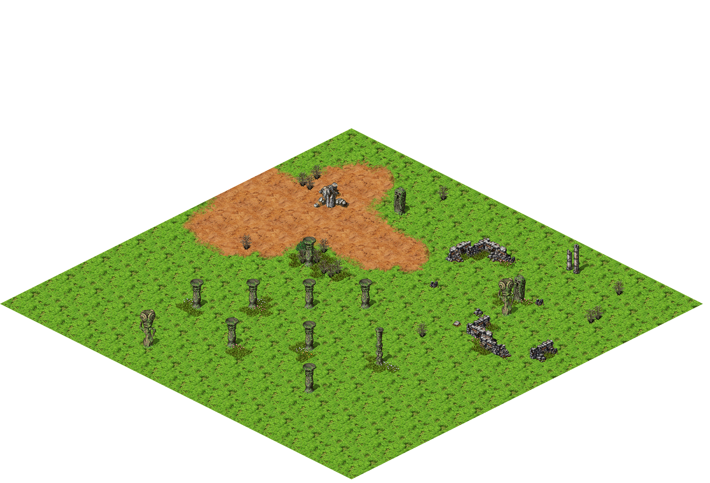 Asilon Prairie 2 rendered terrain map