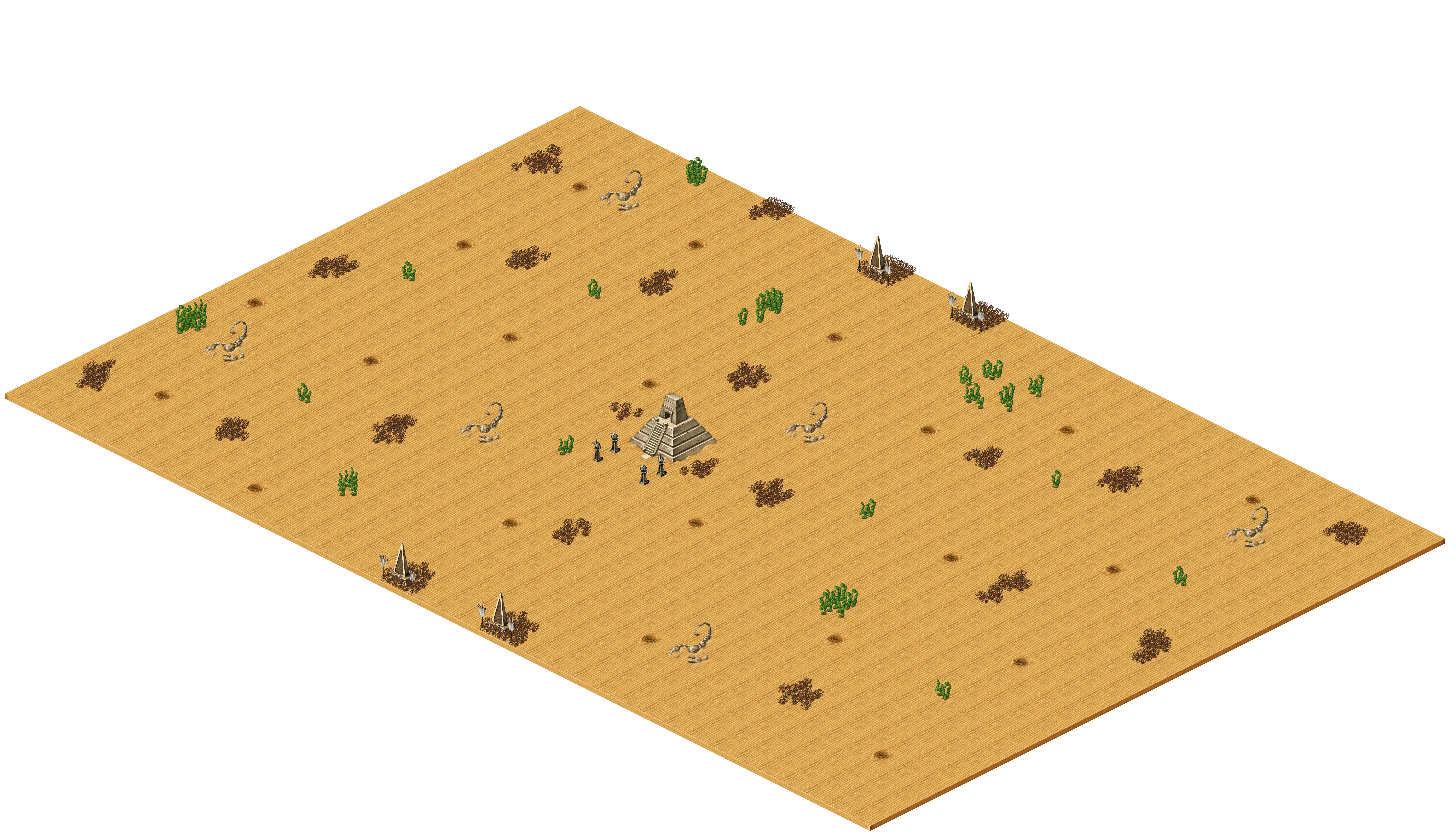 Desert Dunes 1 rendered terrain map