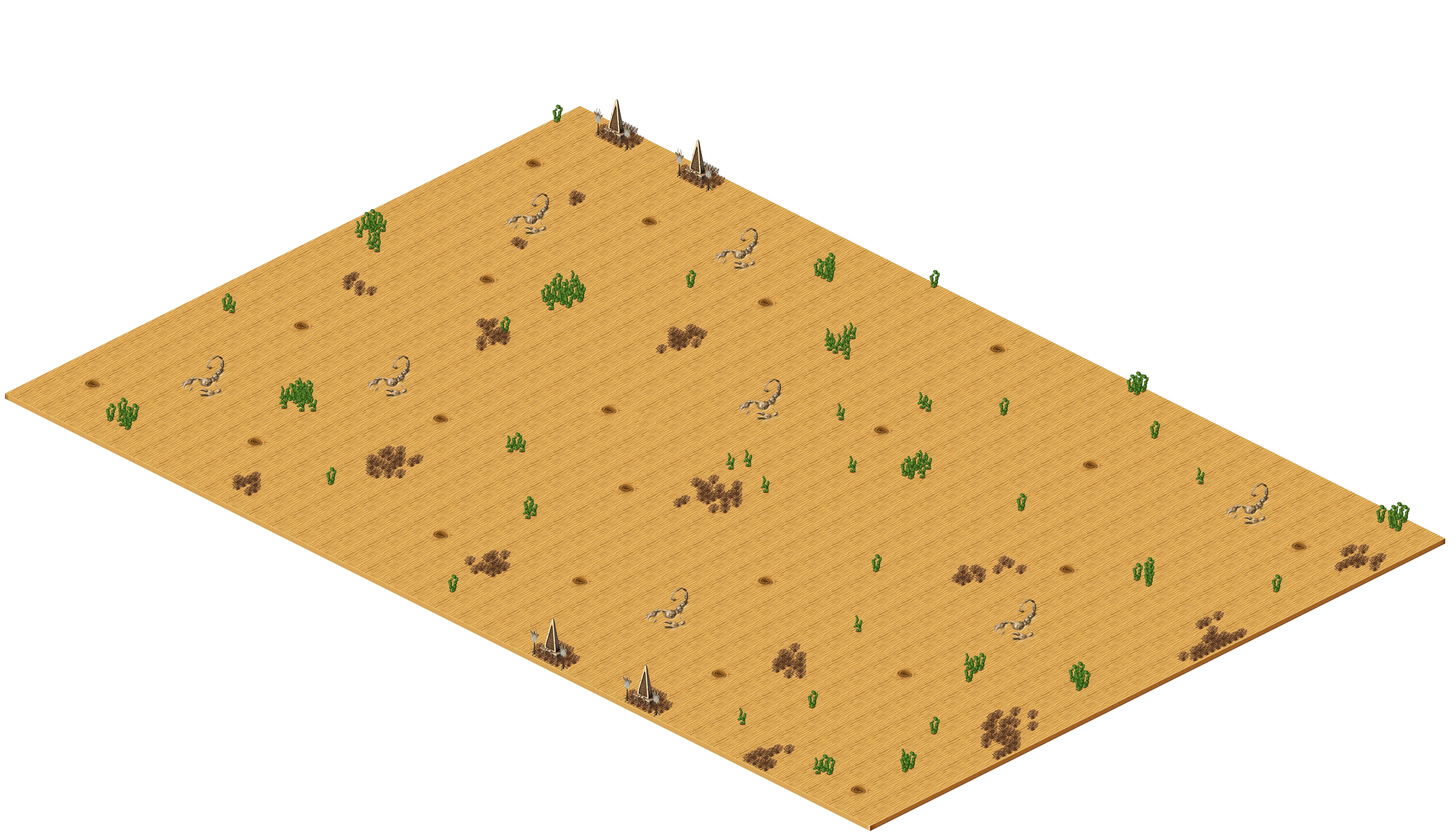 Desert Dunes 2 rendered terrain map