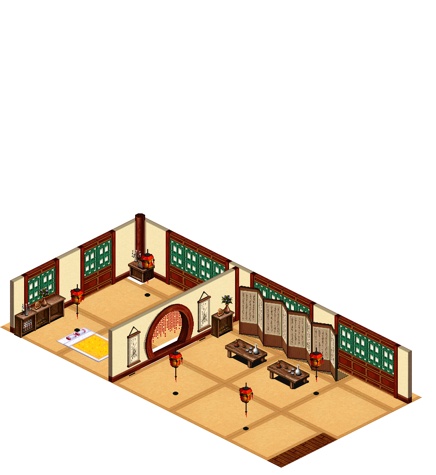 Bard's Lounge rendered terrain map