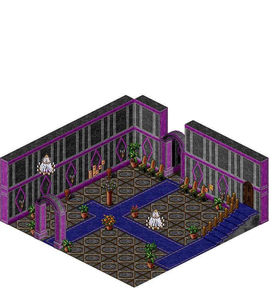 Loures 1 Floor Hall rendered terrain map