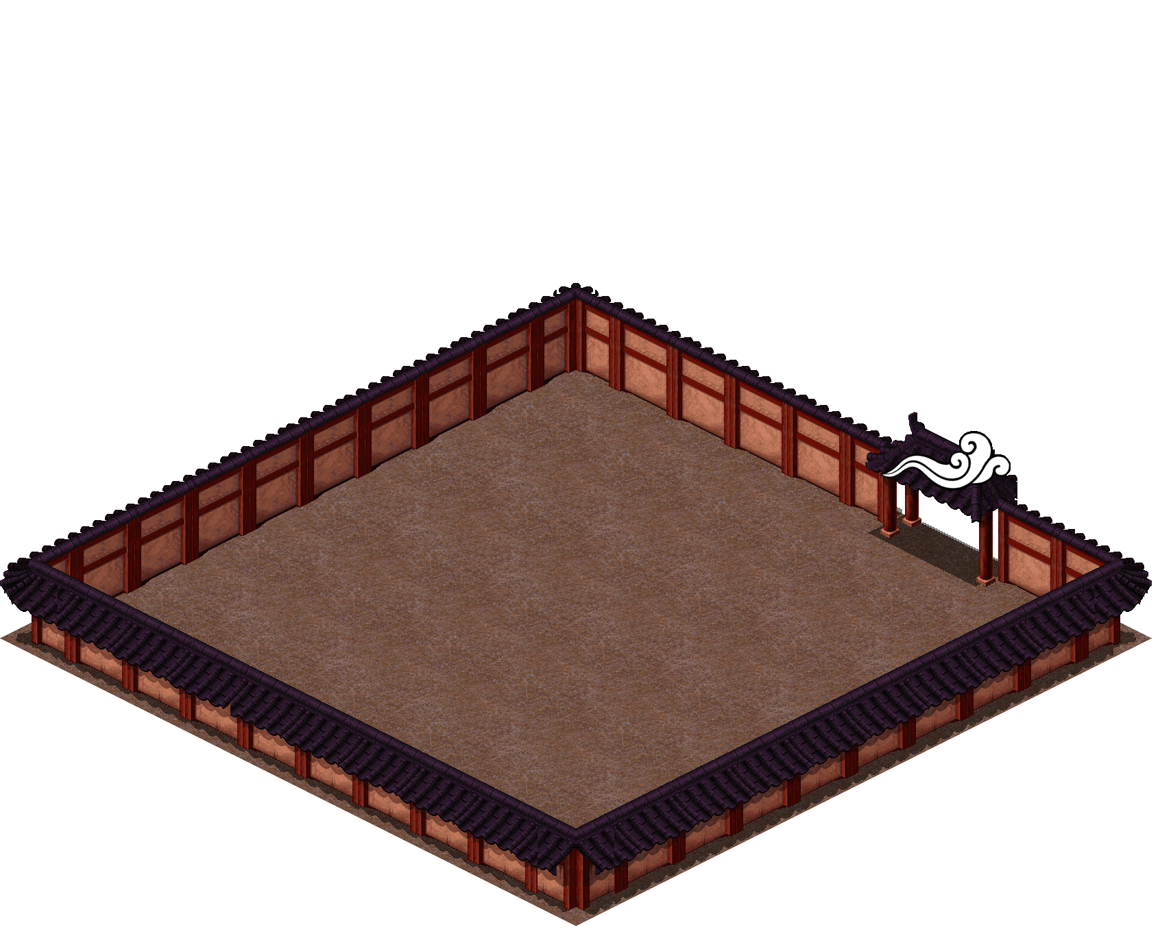 Fire Spirit Temple rendered terrain map
