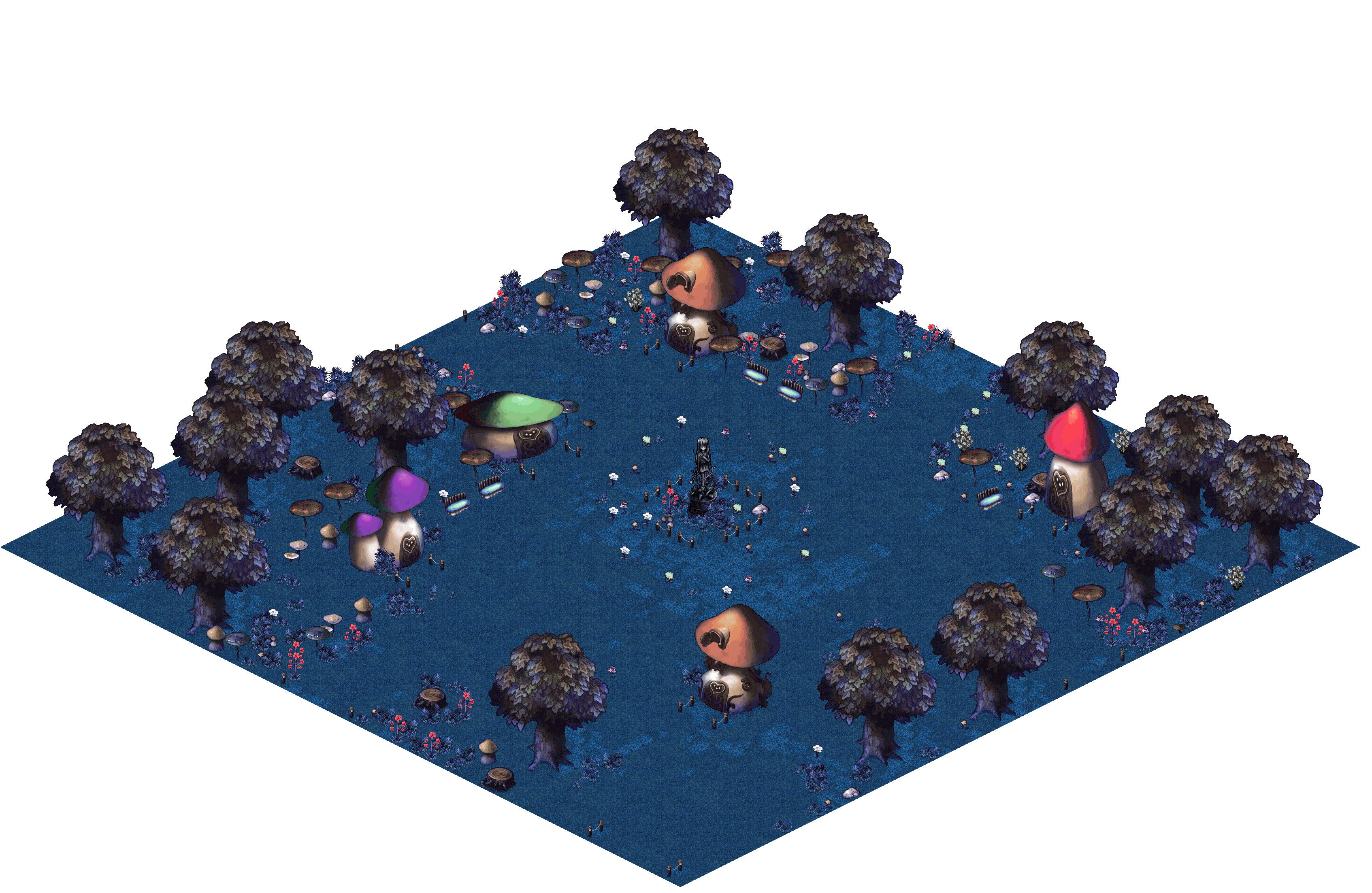 Muisir Village rendered terrain map