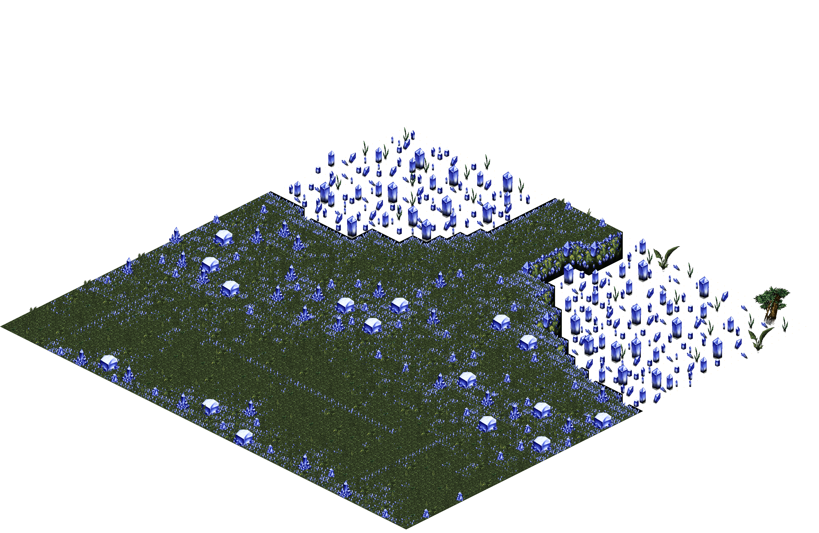 Sacred Forest 2-1 rendered terrain map