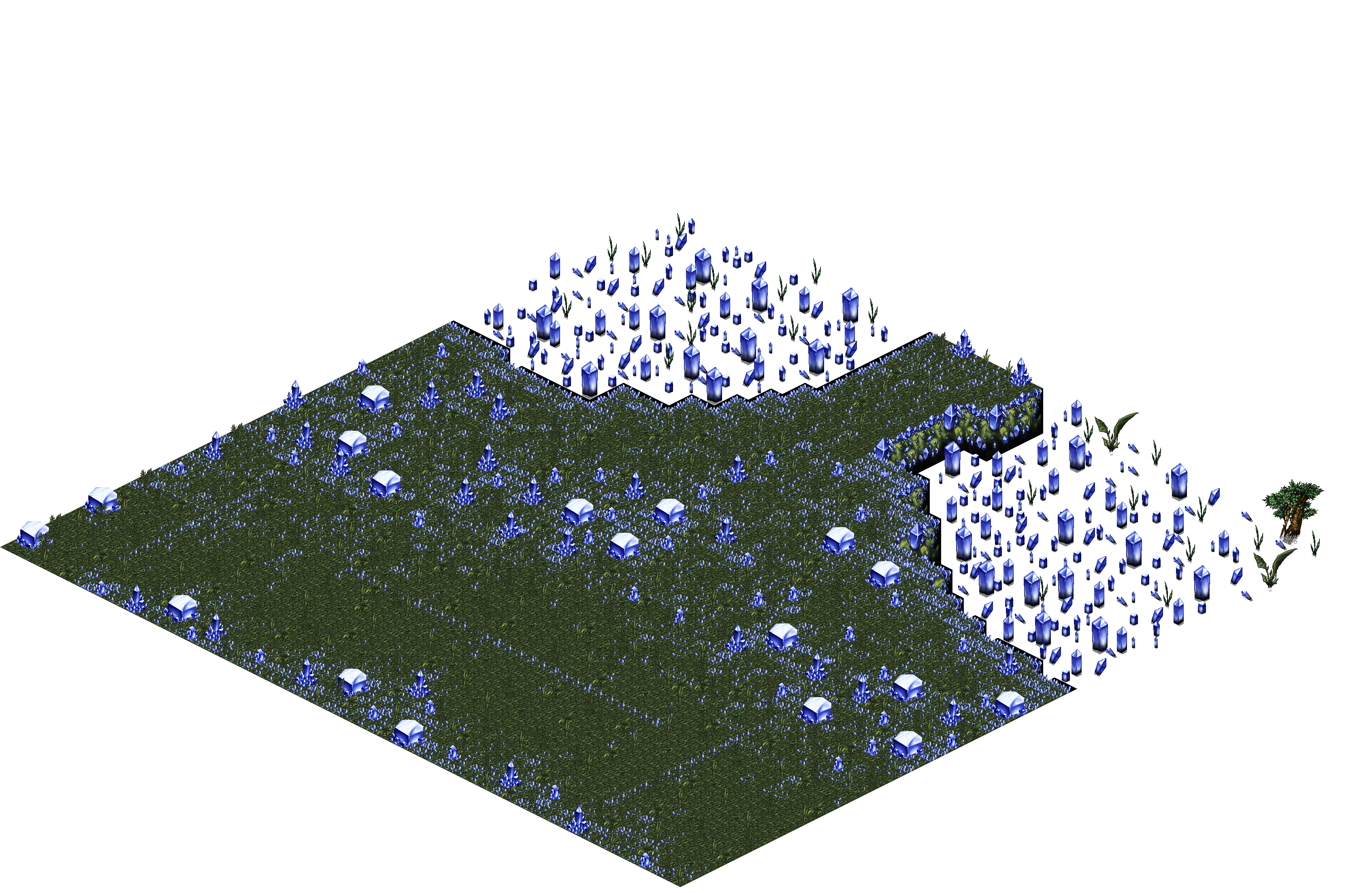 Sacred Forest 7-1 rendered terrain map