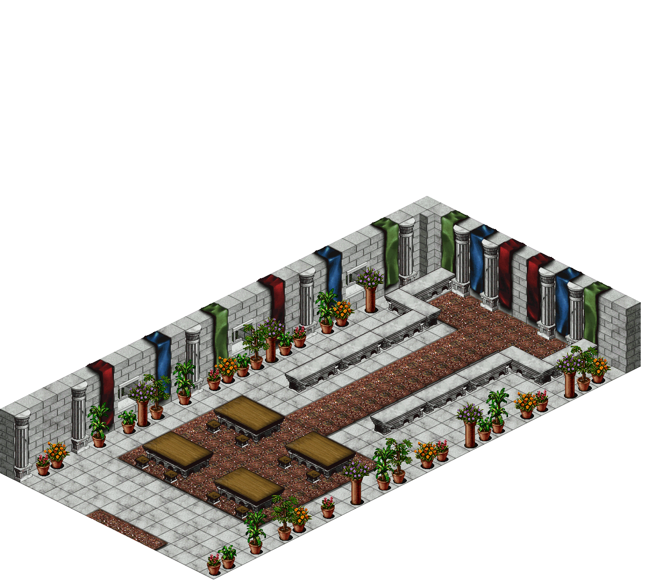 Tavaly Town Hall rendered terrain map