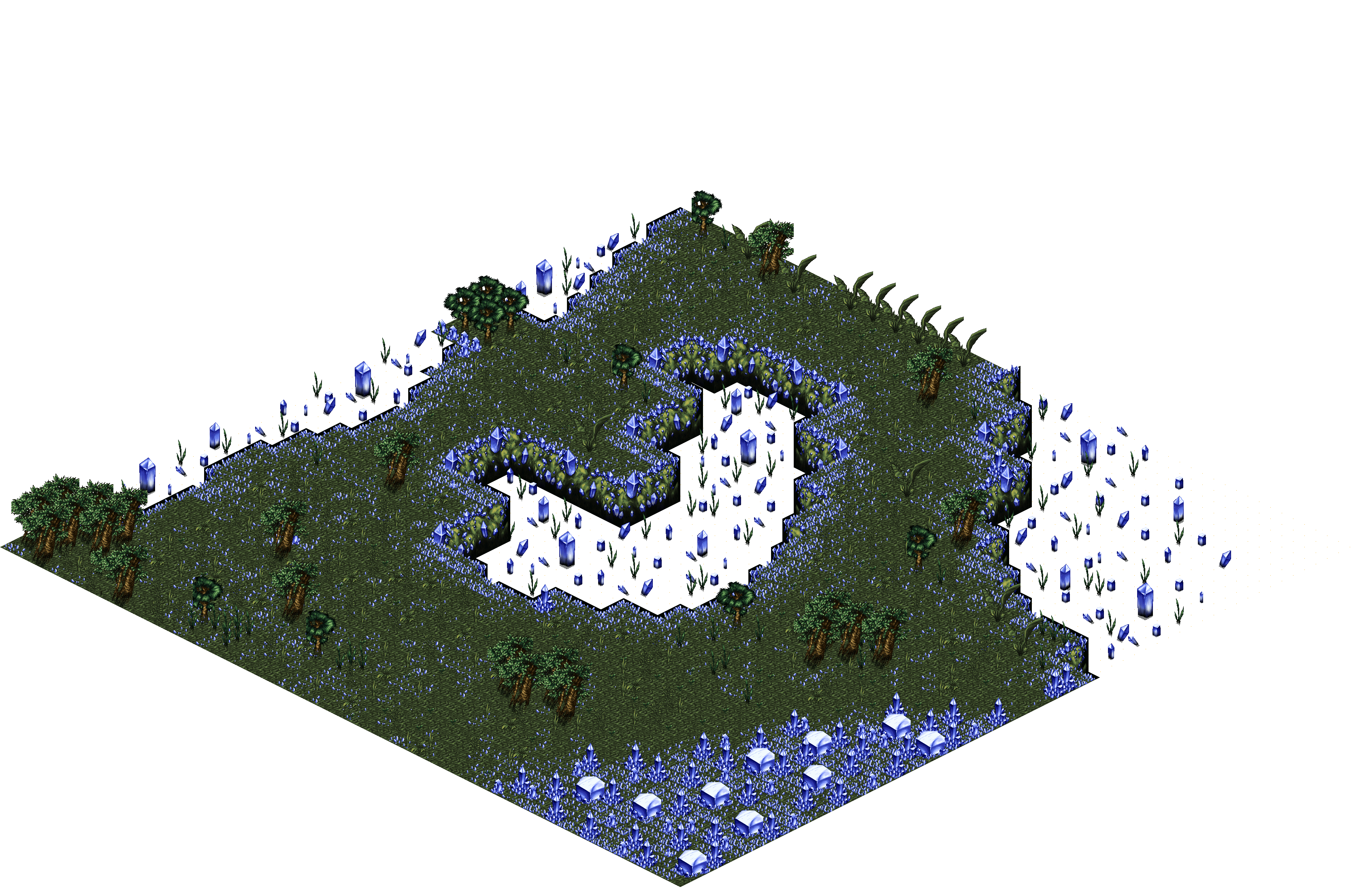 Sacred Forest 19-2 rendered terrain map