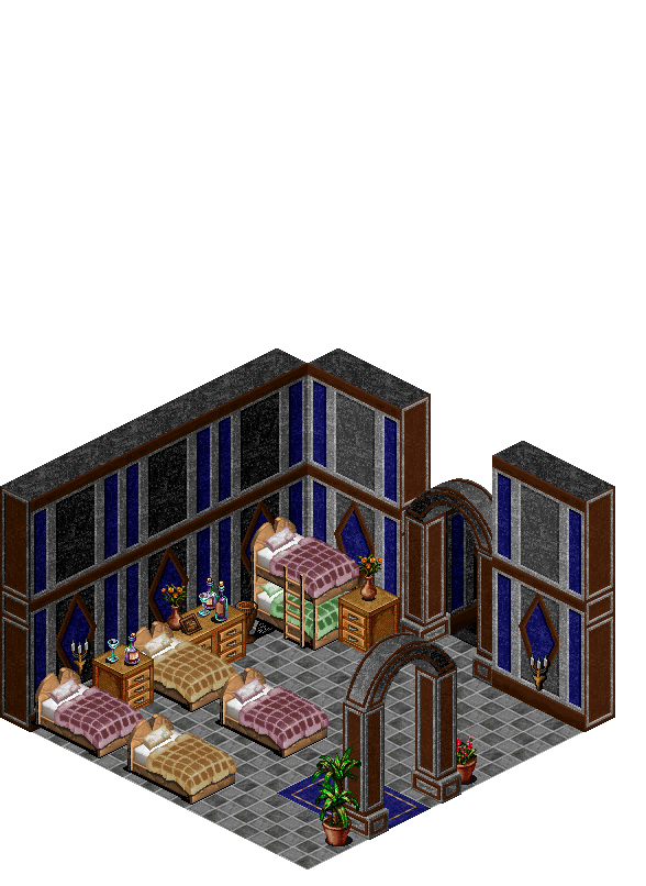 Loures 2 Floor Bed Room rendered terrain map