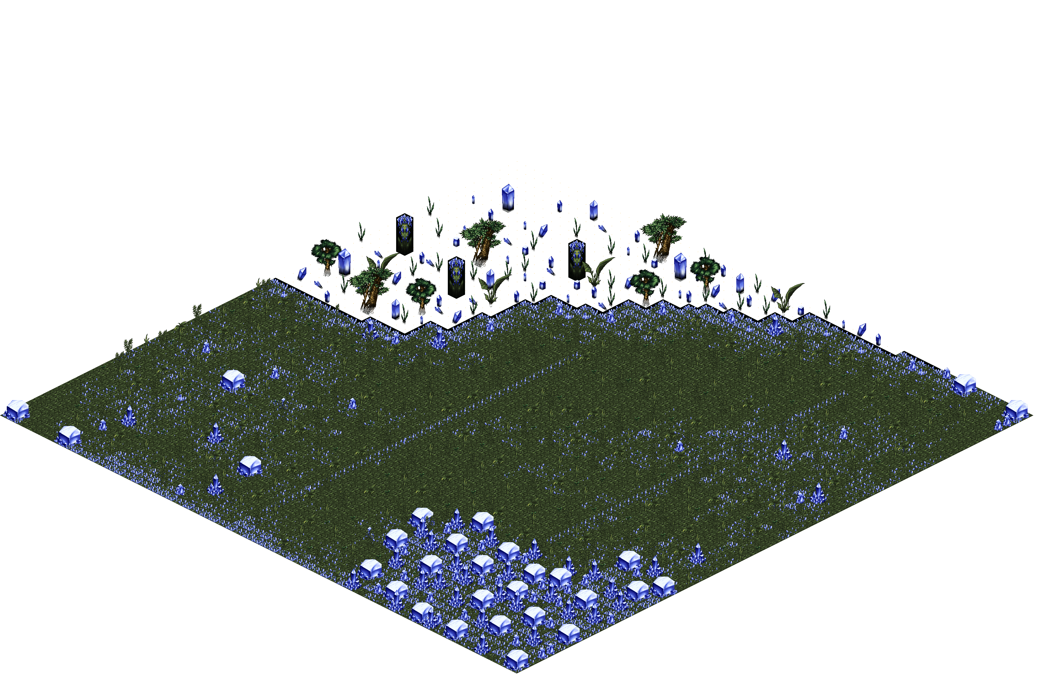 Sacred Forest 8-3 rendered terrain map