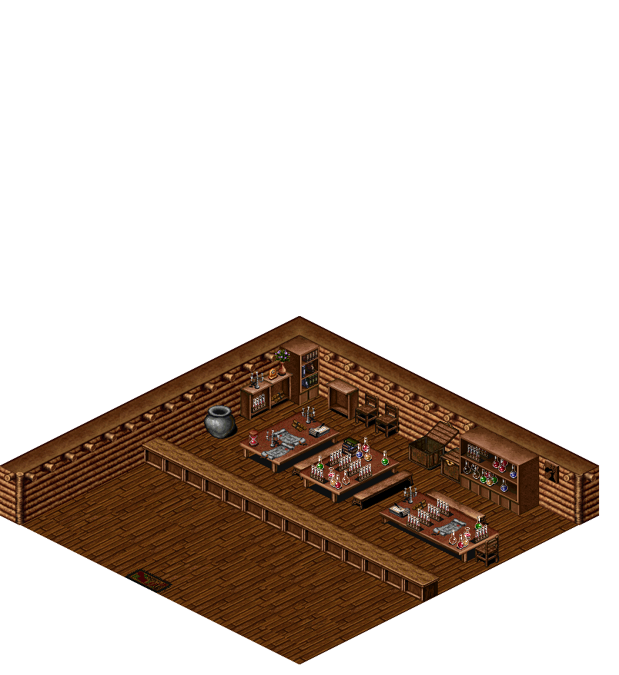 Mileth Magic Shop rendered terrain map
