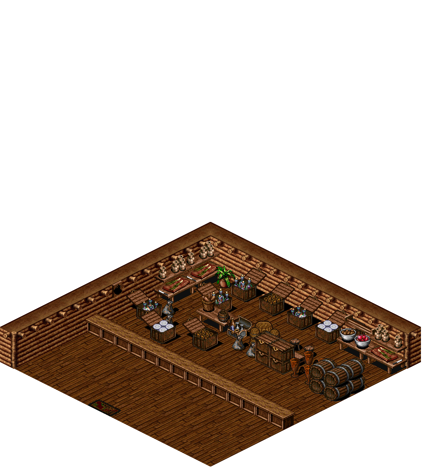 Mileth Goods Shop rendered terrain map