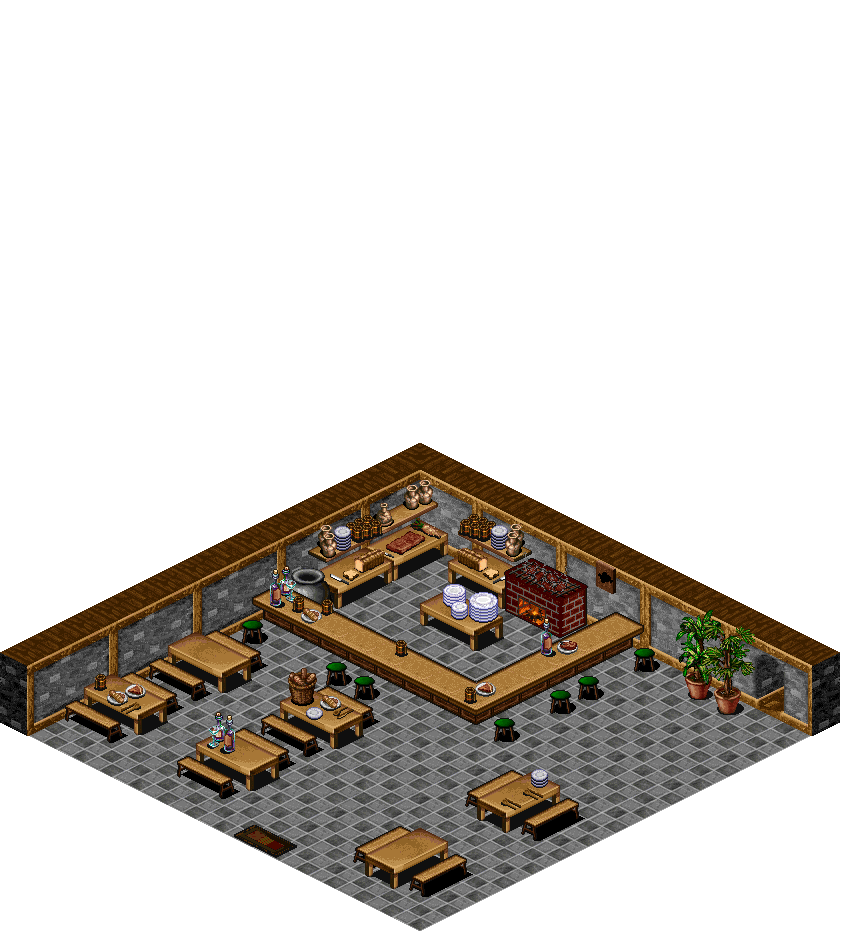 Abel Restaurant rendered terrain map