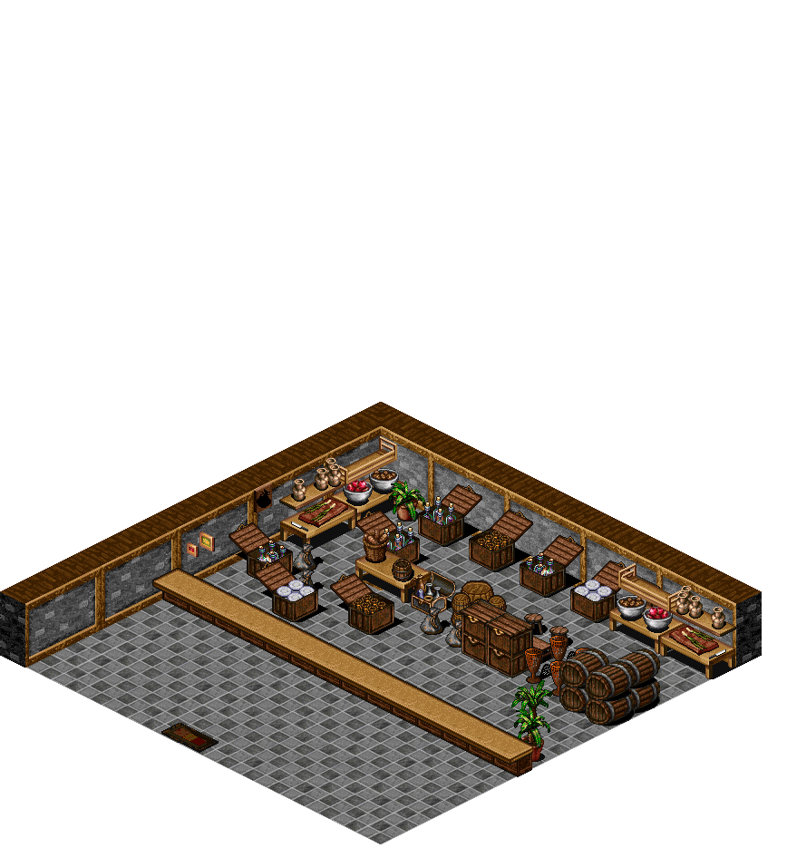 Abel Goods Shop rendered terrain map