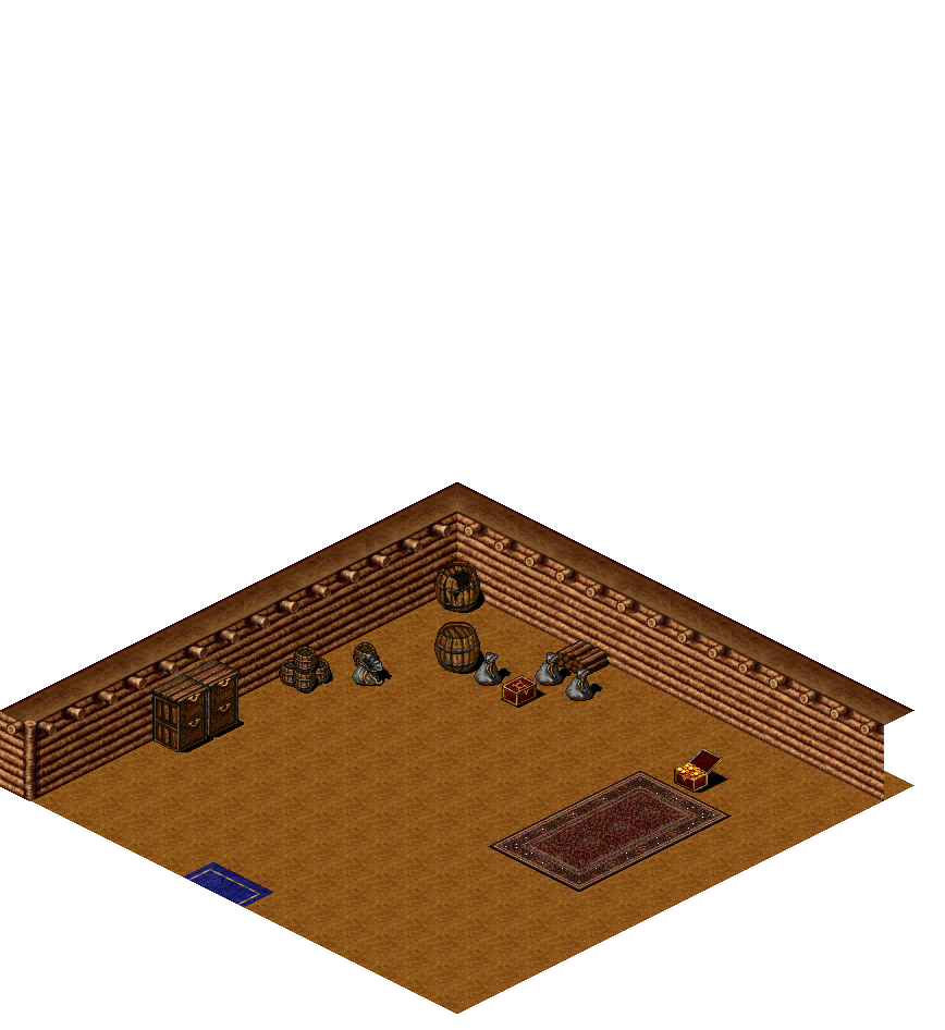 Empty Building rendered terrain map