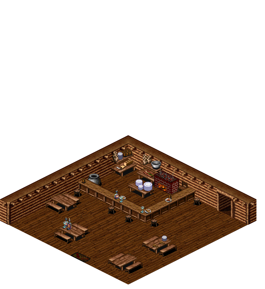 Tagor Restaurant rendered terrain map