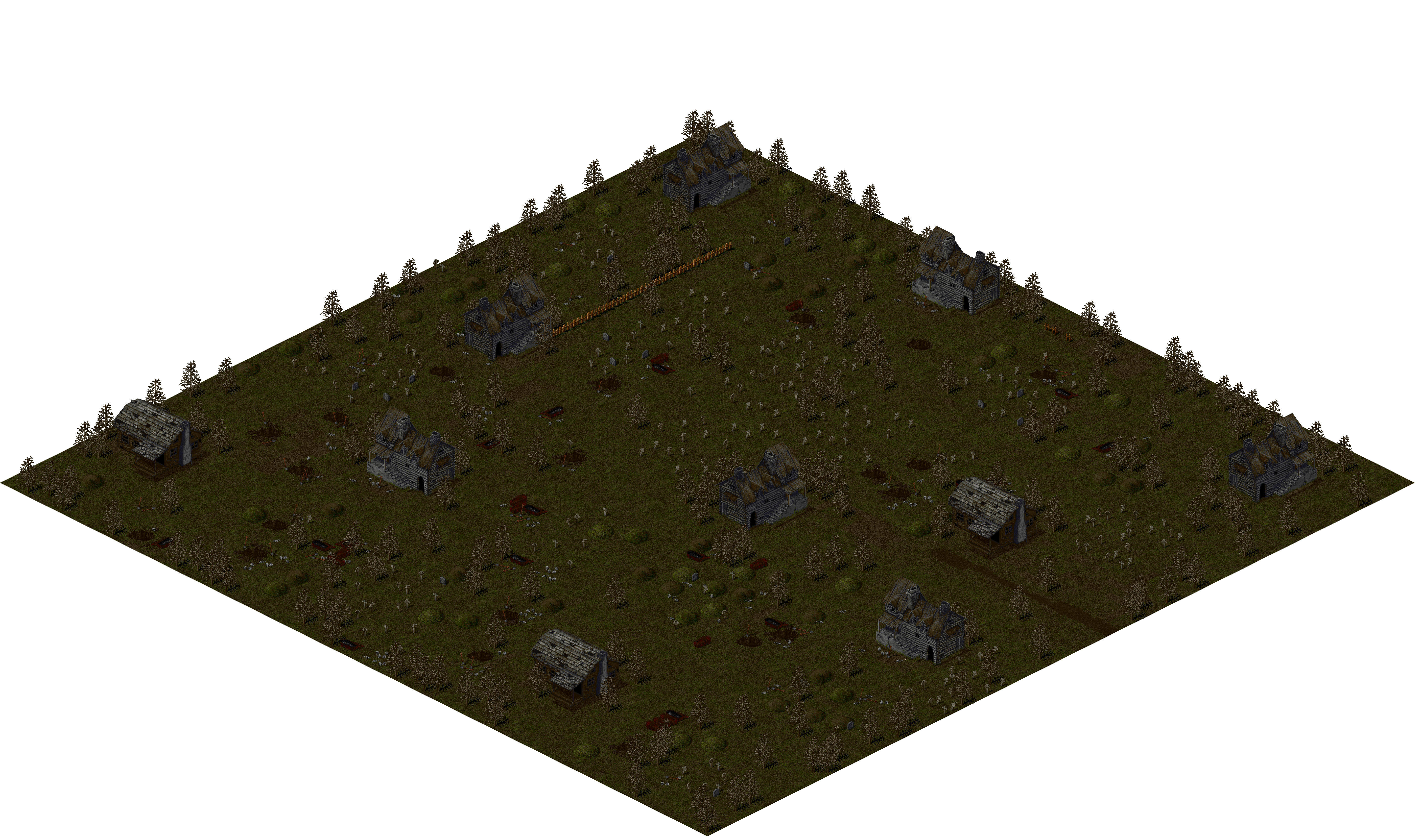 House Macabre Yard 2 rendered terrain map