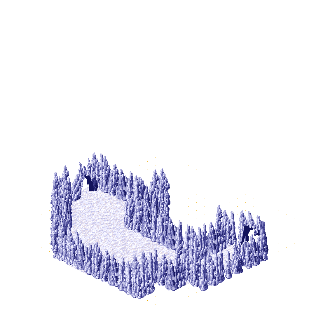 Ice Cave 24 rendered terrain map