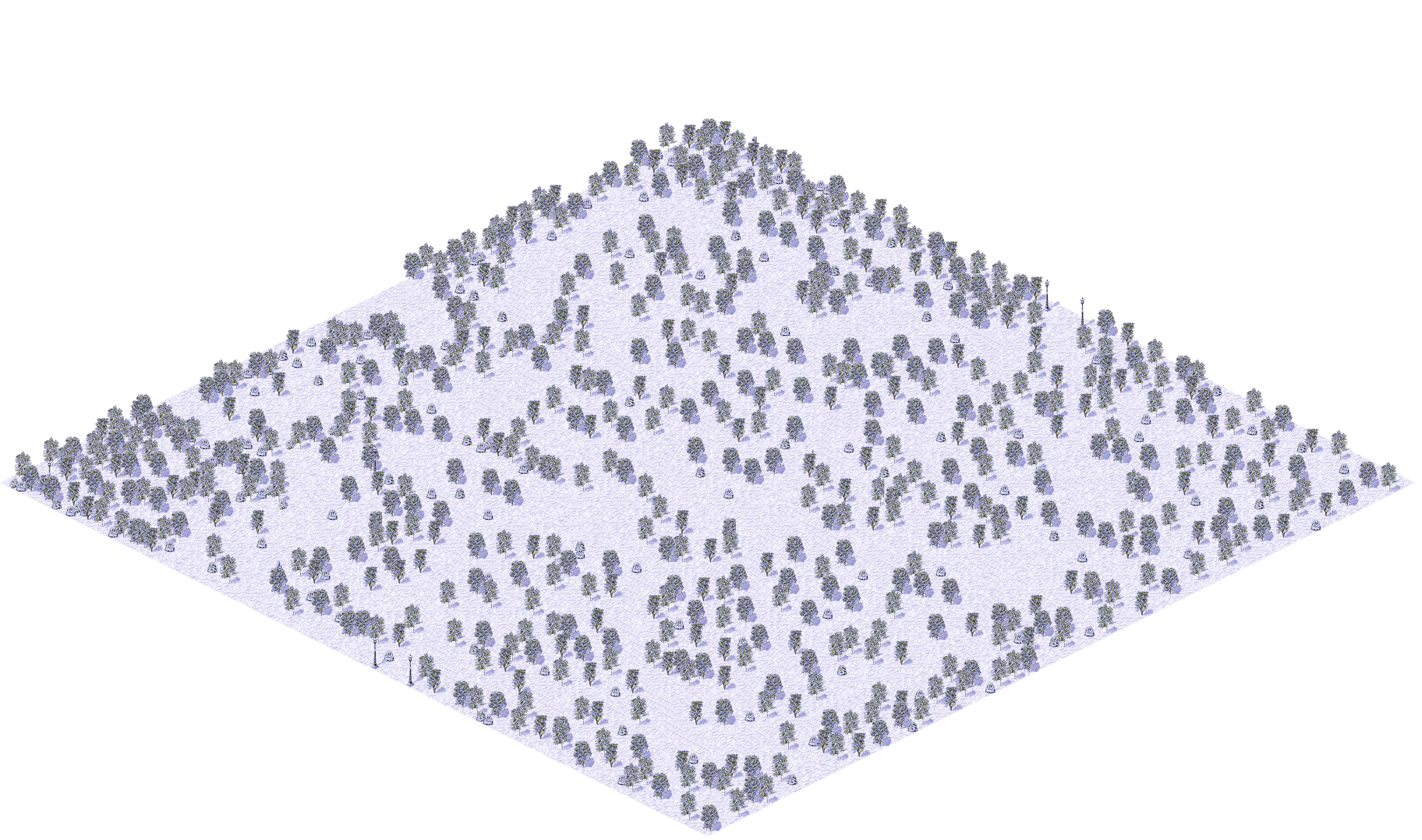 Map 2100 rendered terrain map