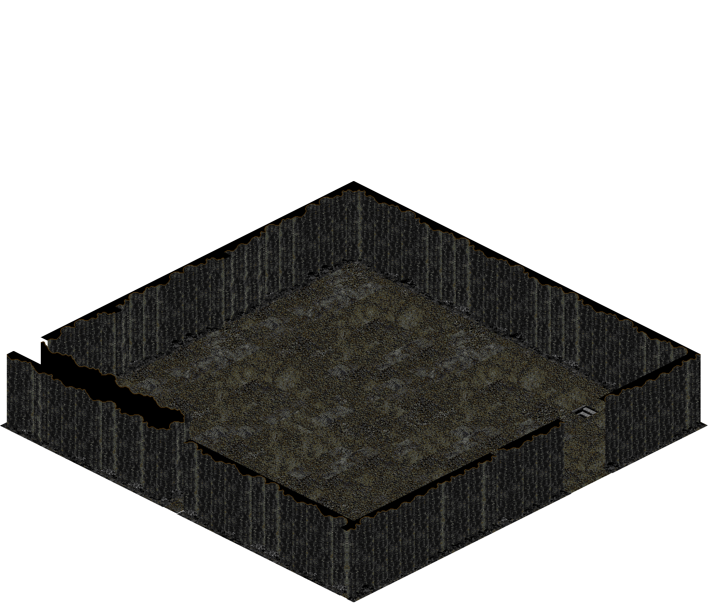 Map 254 rendered terrain map