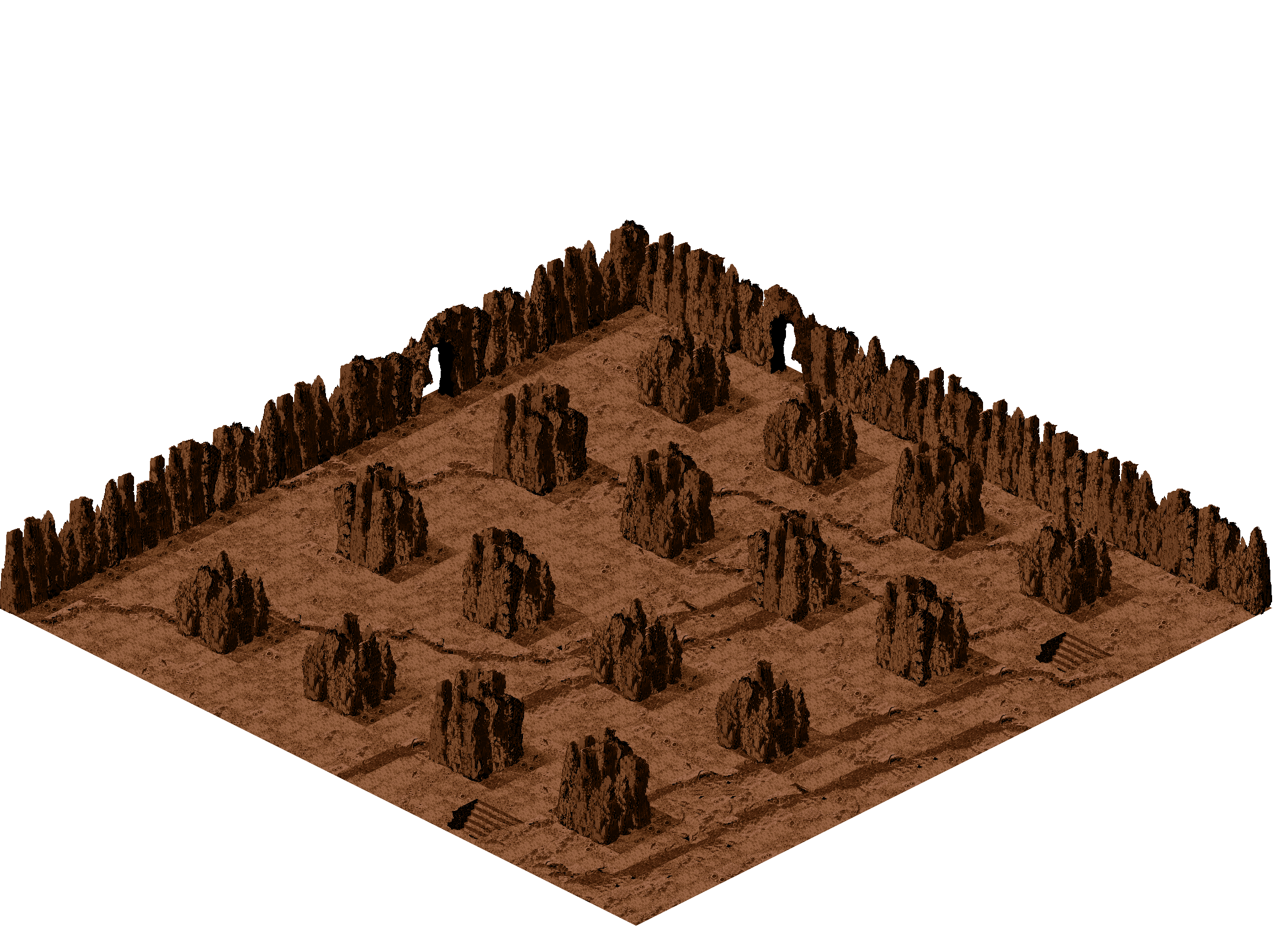 Map 268 rendered terrain map