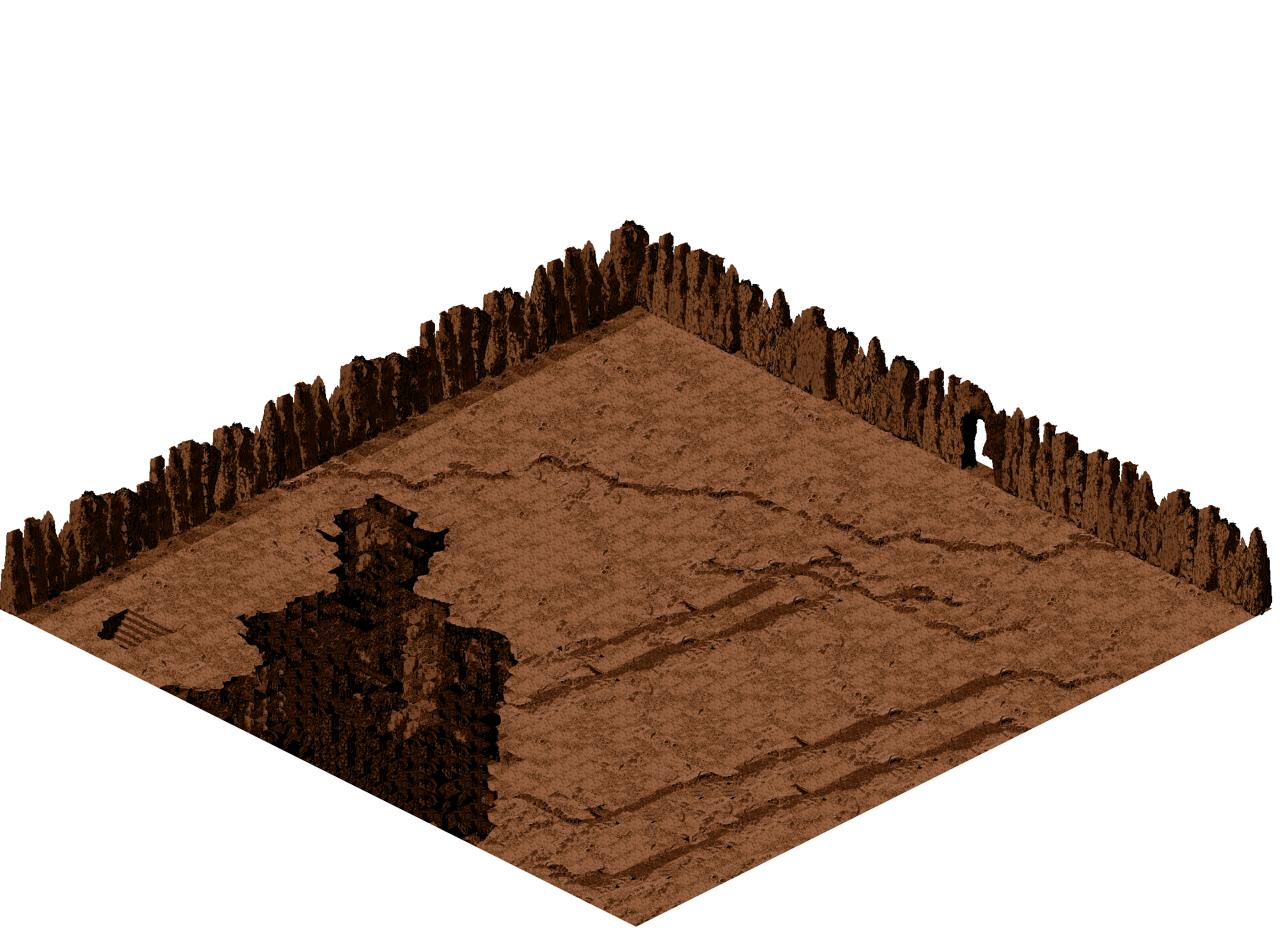 Abel Dungeon 5-3 rendered terrain map