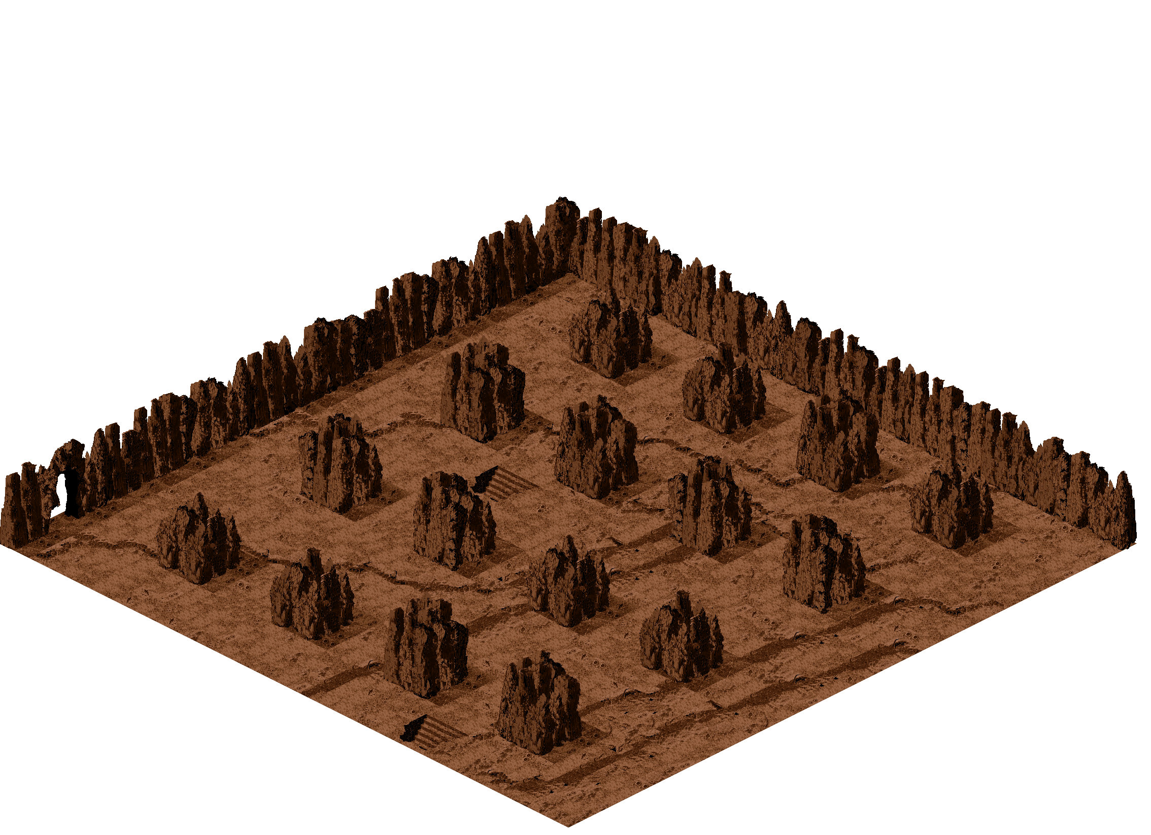 Map 274 rendered terrain map