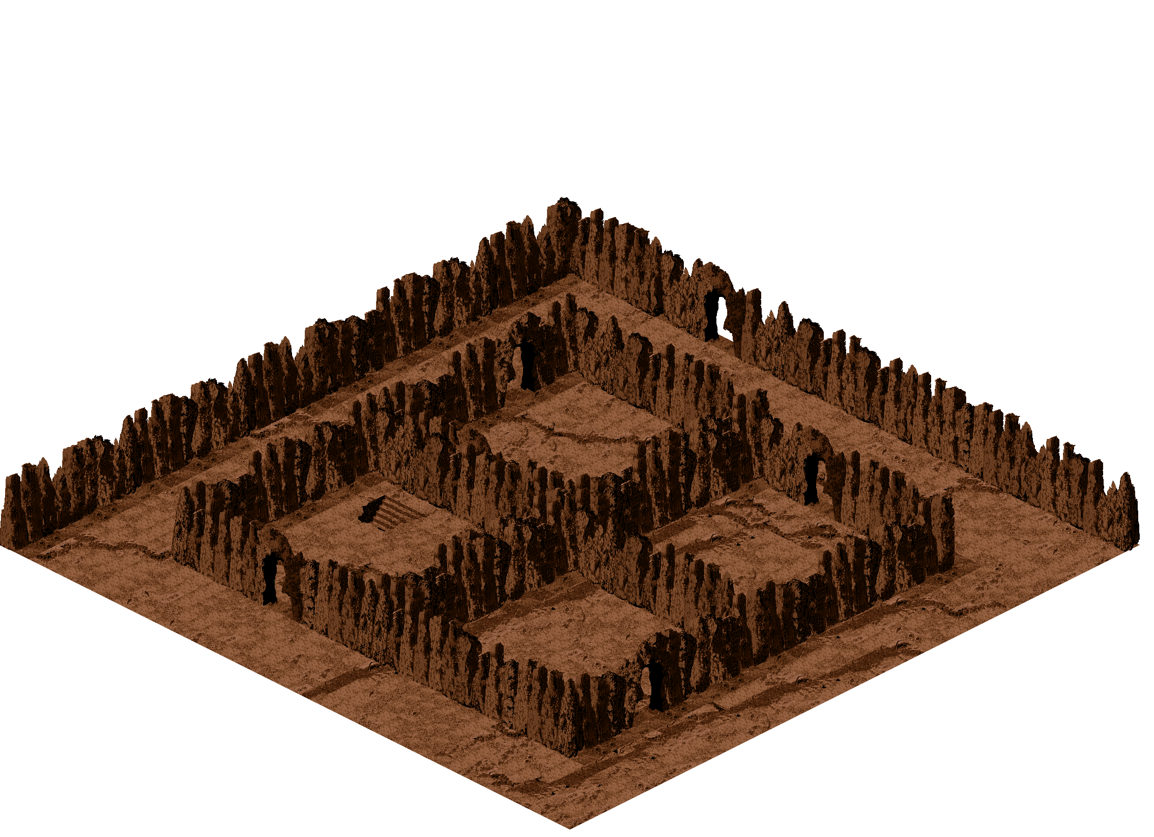 Map 279 rendered terrain map