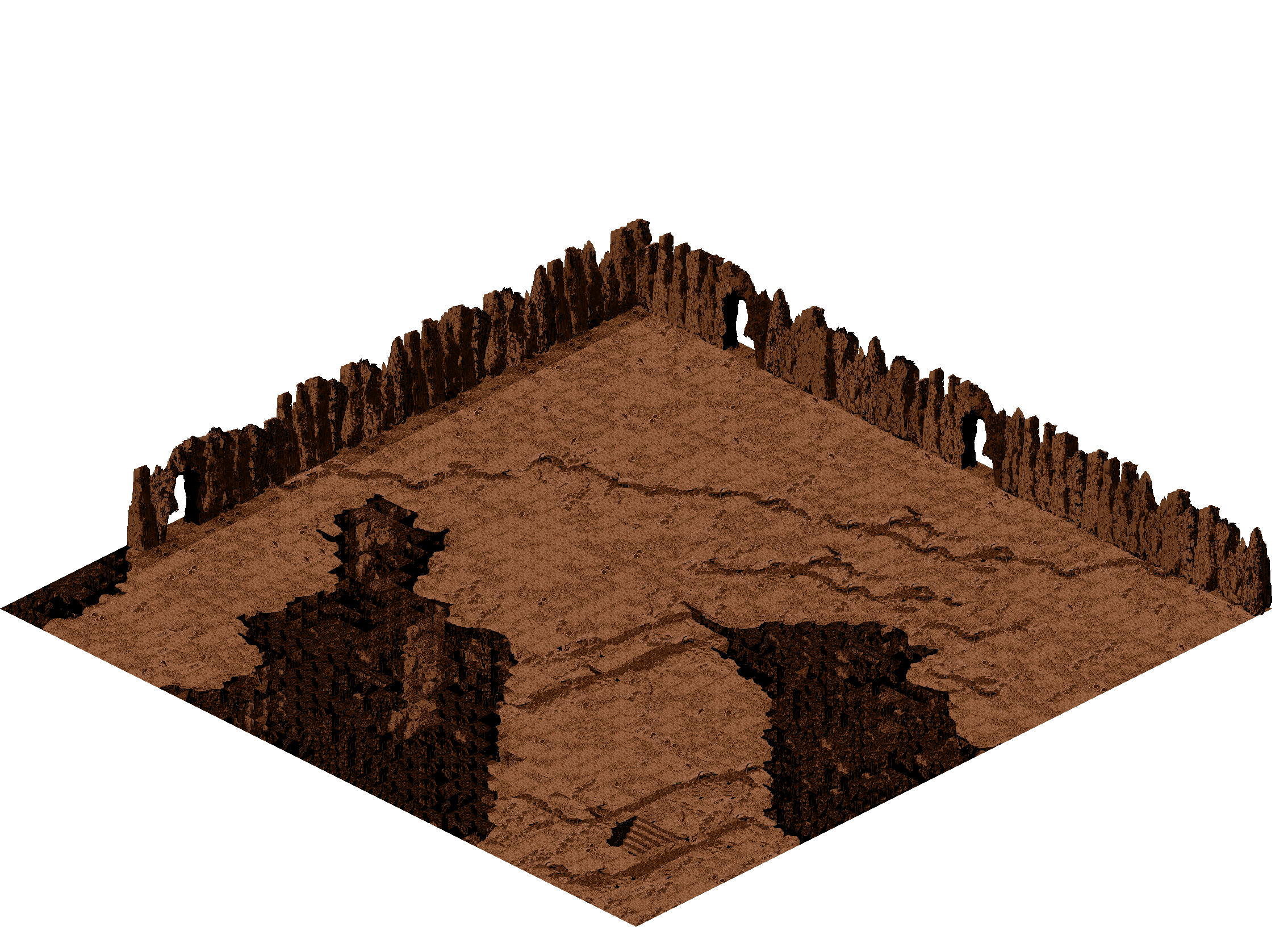 Abel Dungeon 10-2 rendered terrain map