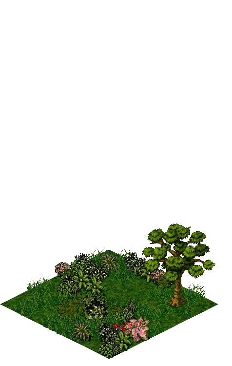 Singing Sylvan Glade rendered terrain map