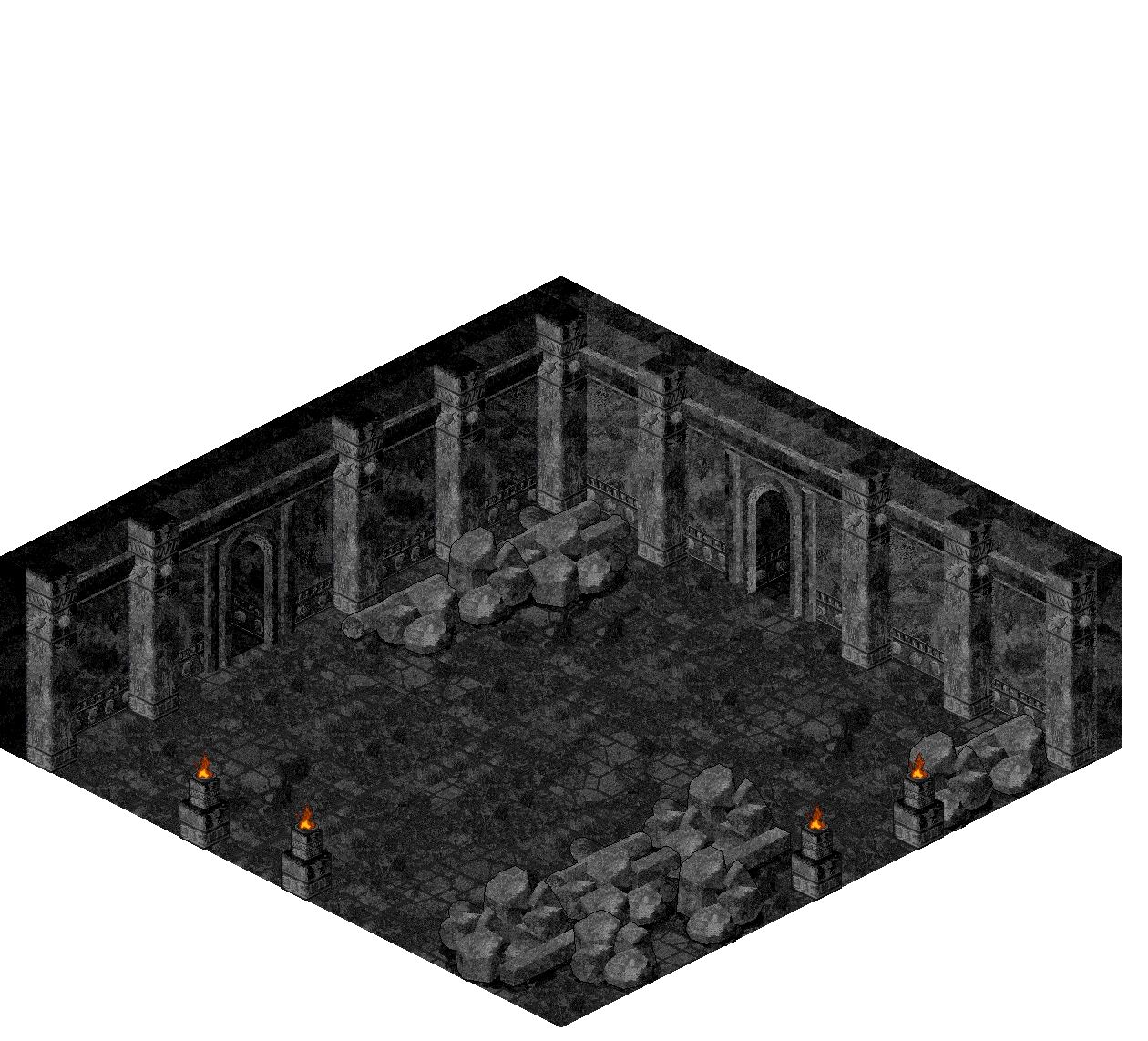 Dubhaim Castle North 1-1 rendered terrain map