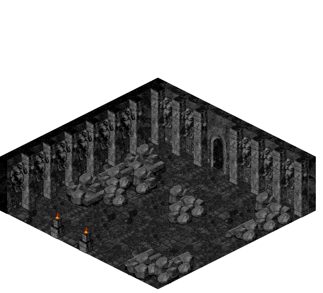 Dubhaim Castle North 4-3 rendered terrain map
