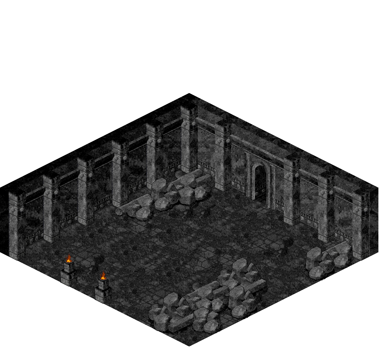 Dubhaim Castle North 6-1 rendered terrain map