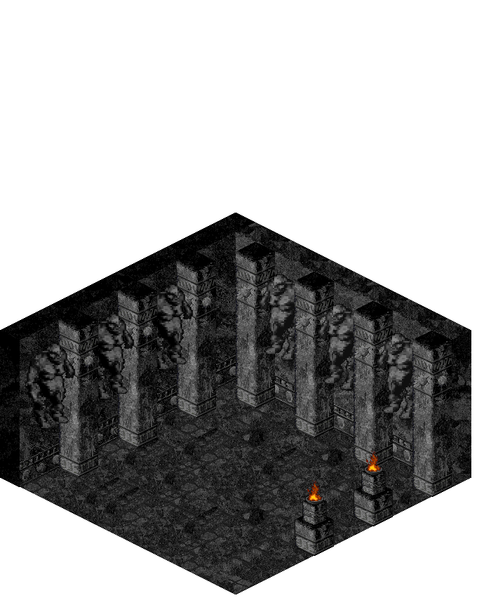 Chief Warrior Hall rendered terrain map