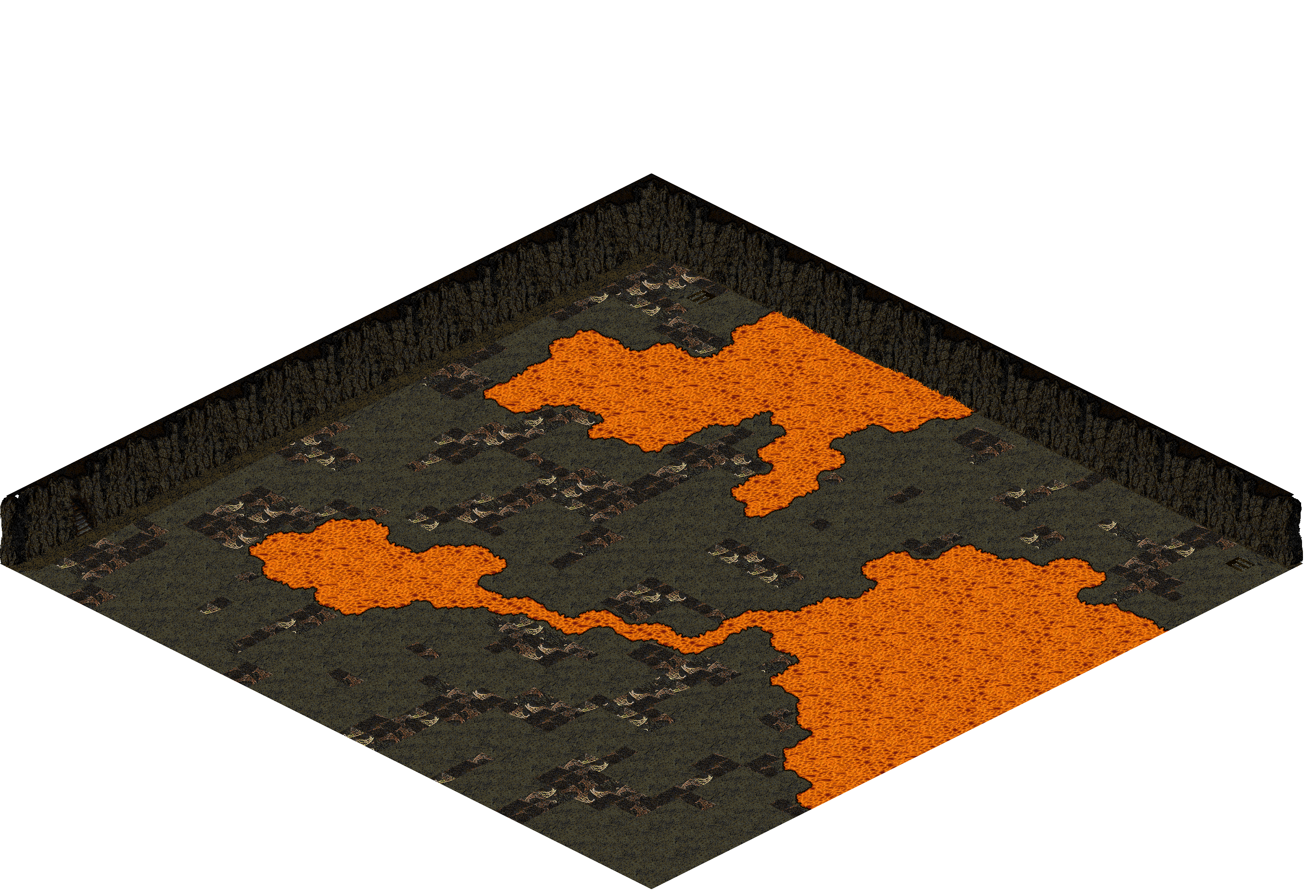 Map 350 rendered terrain map