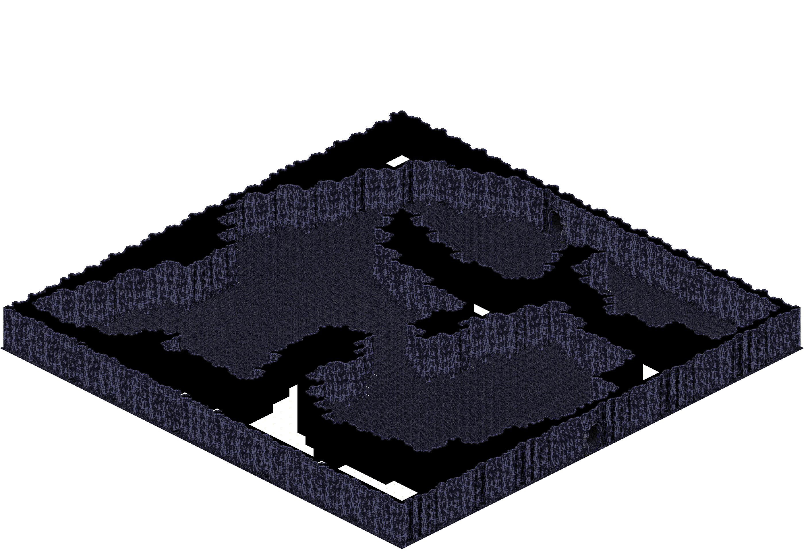 Chaos 4 rendered terrain map