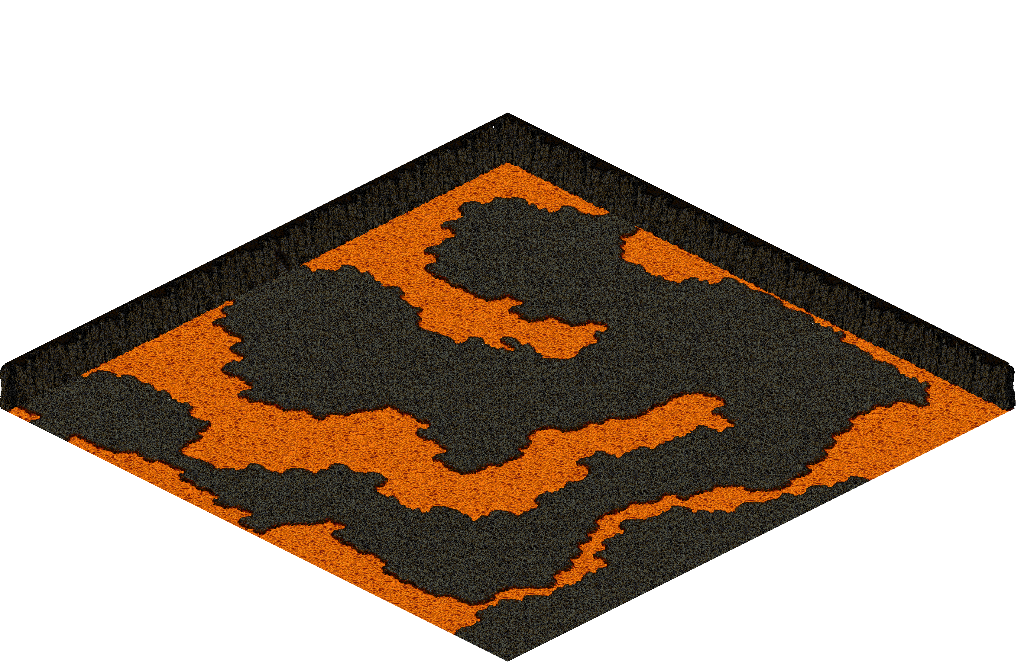 Chaos 9 rendered terrain map