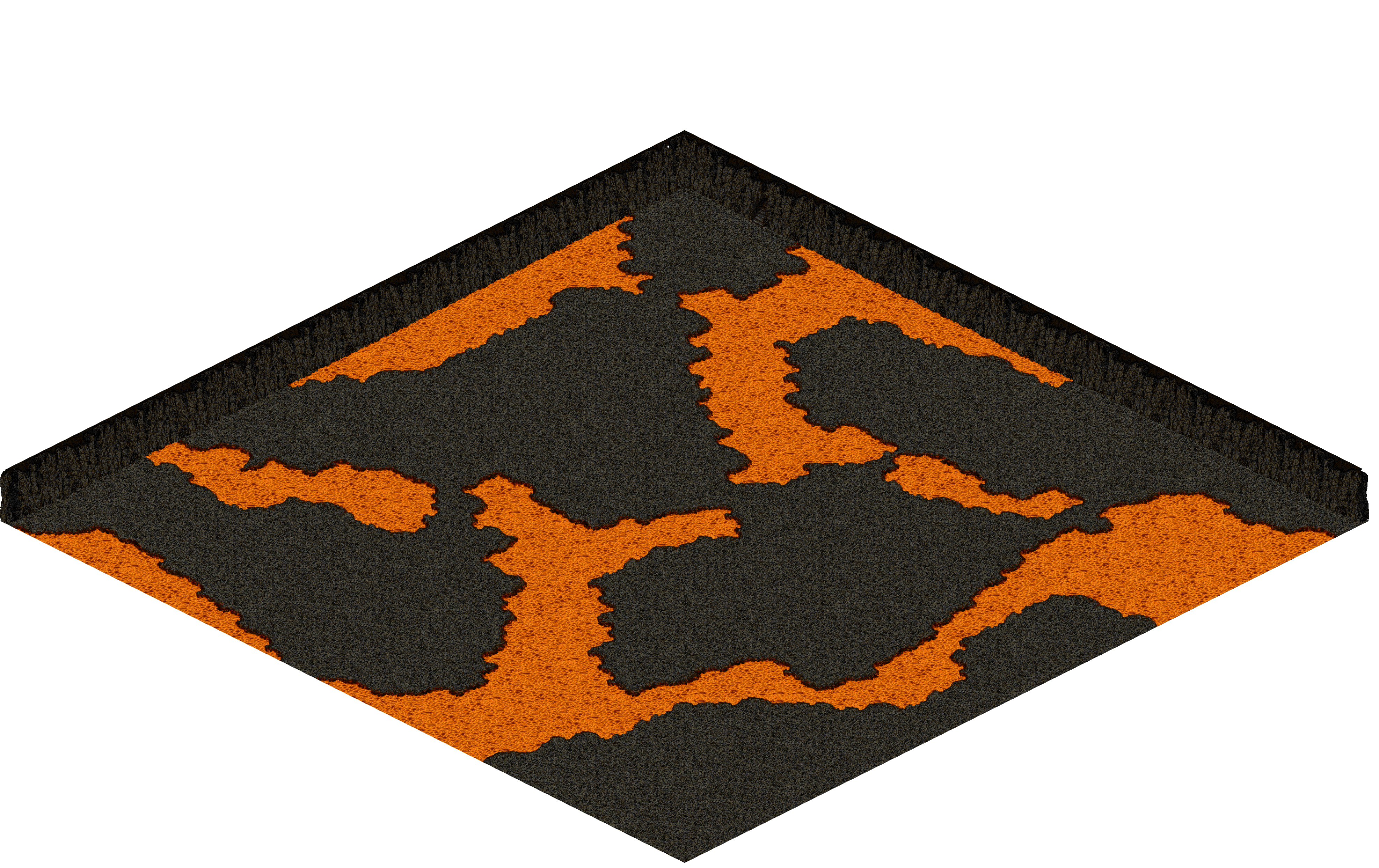 Chaos 10 rendered terrain map