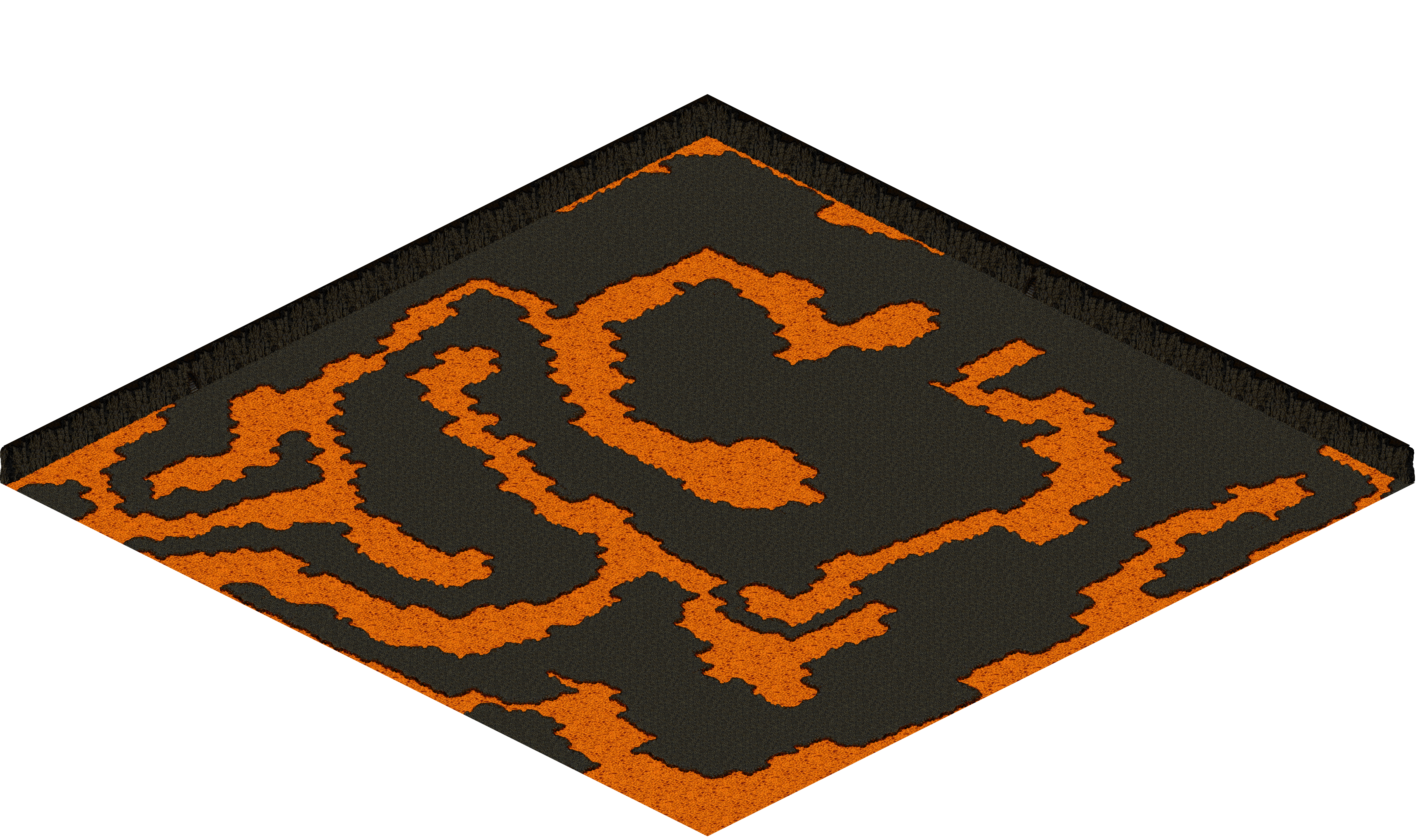 Chaos 12 rendered terrain map