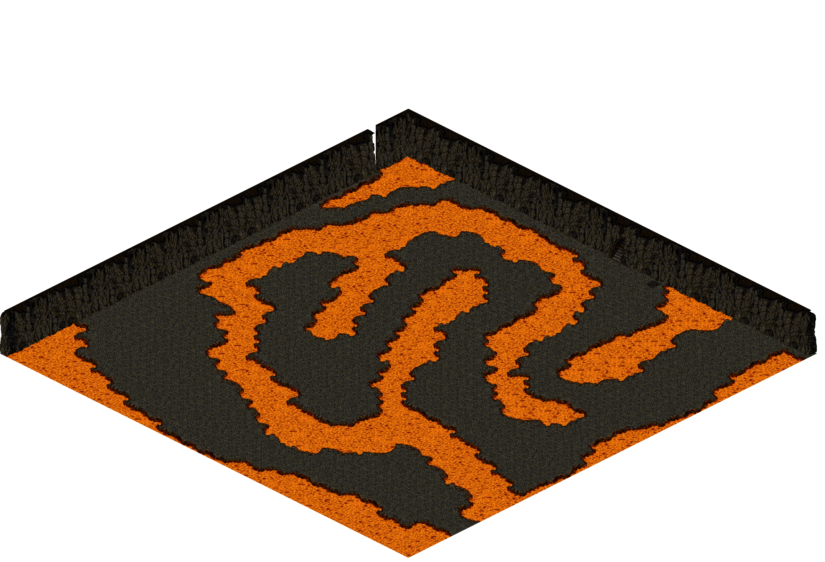 Chaos 15 rendered terrain map