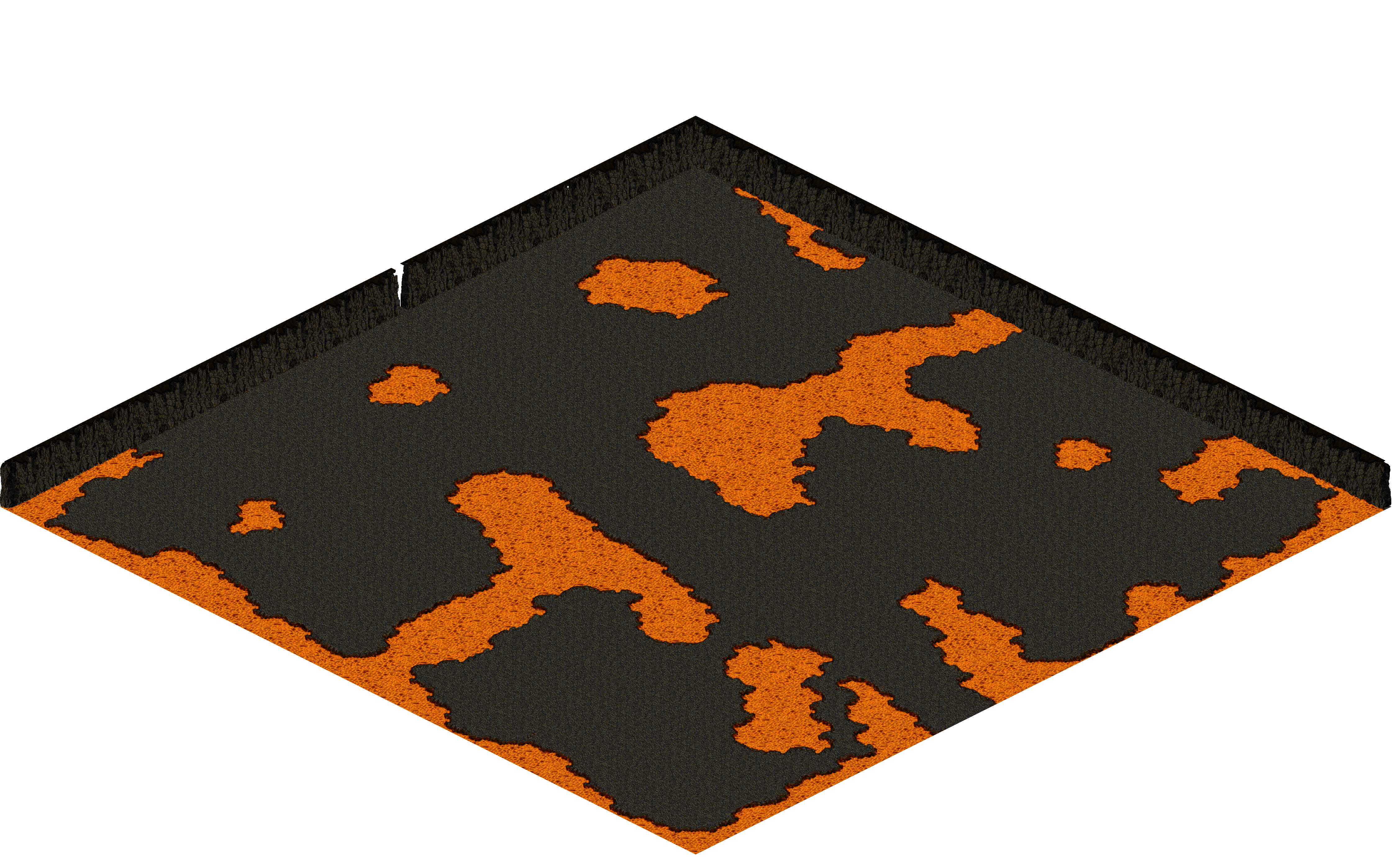 Chaos 19 rendered terrain map