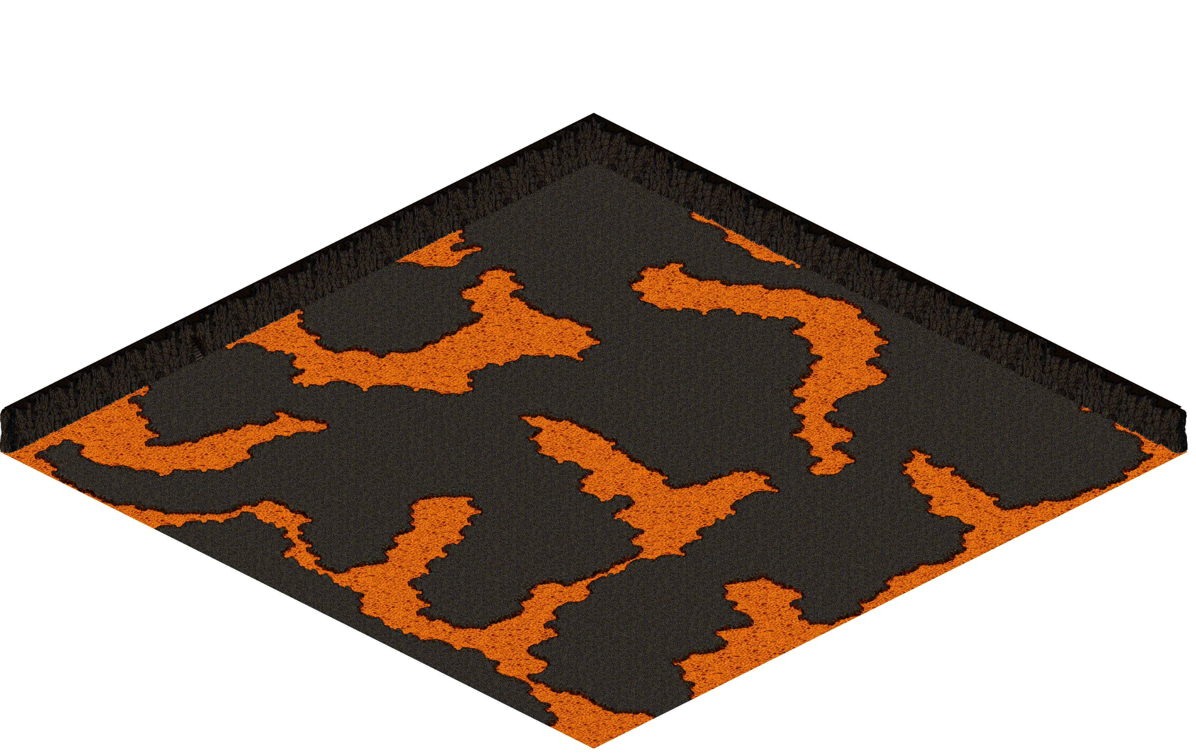 Chaos 20 rendered terrain map