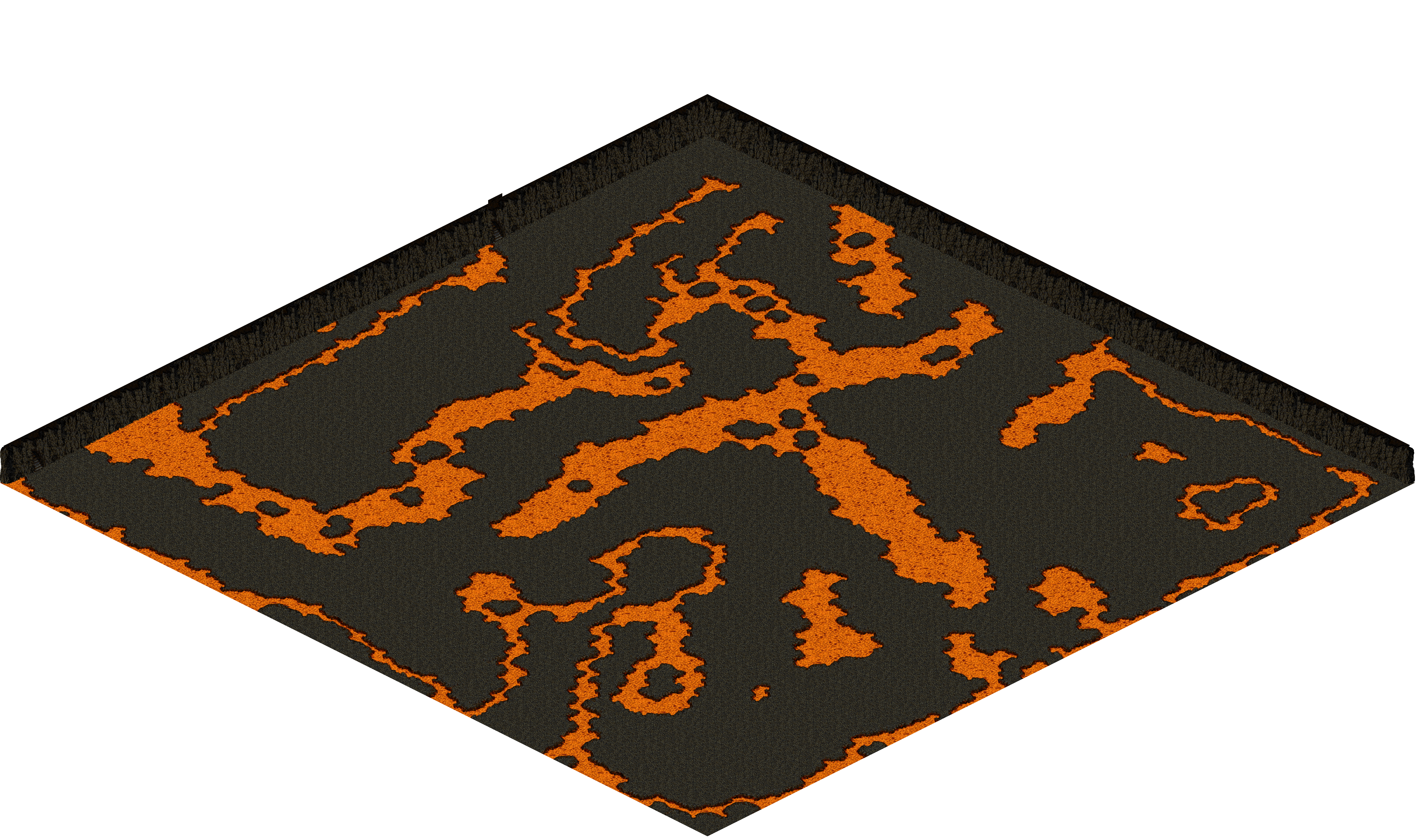Chaos 23 rendered terrain map