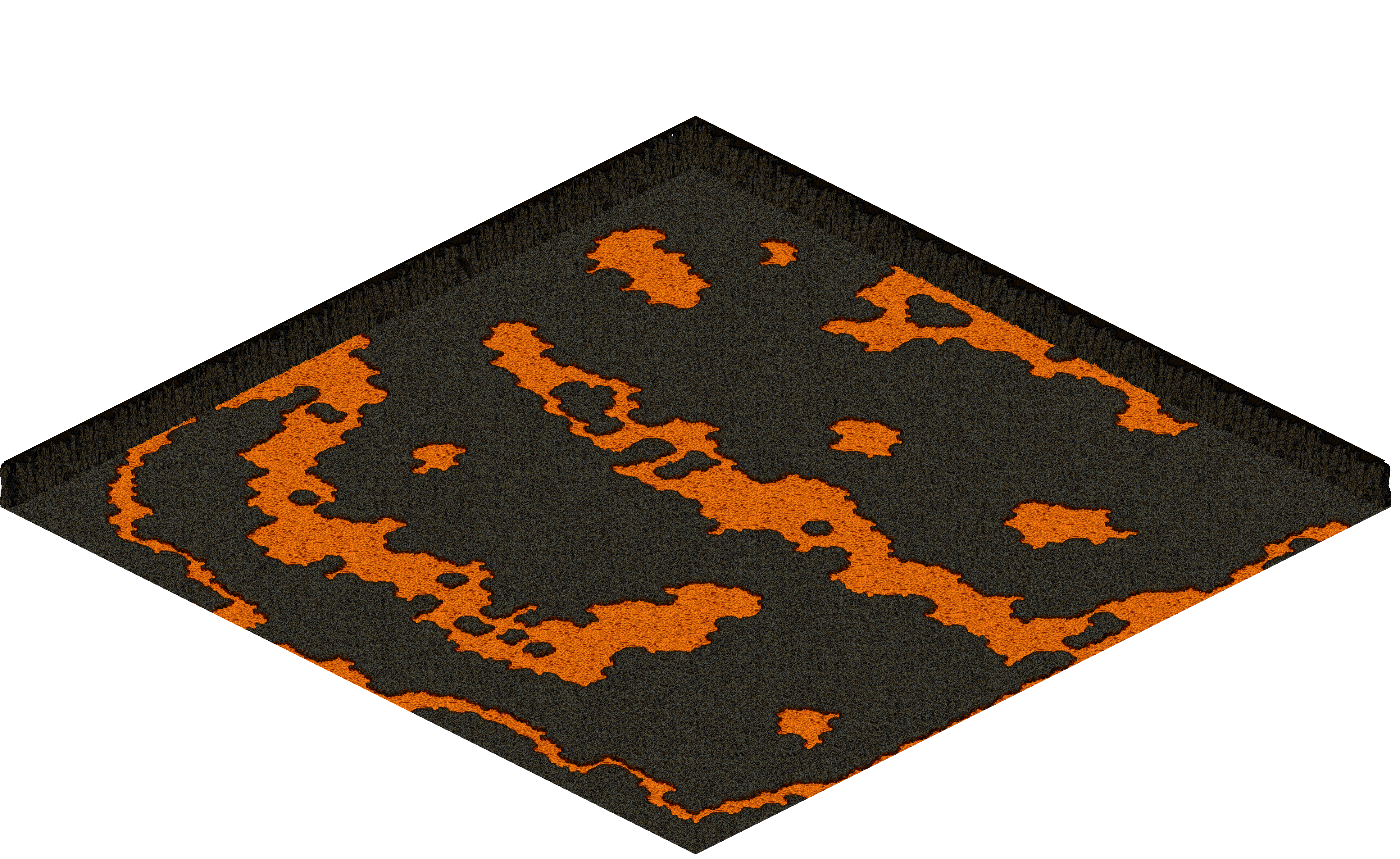 Chaos 24 rendered terrain map