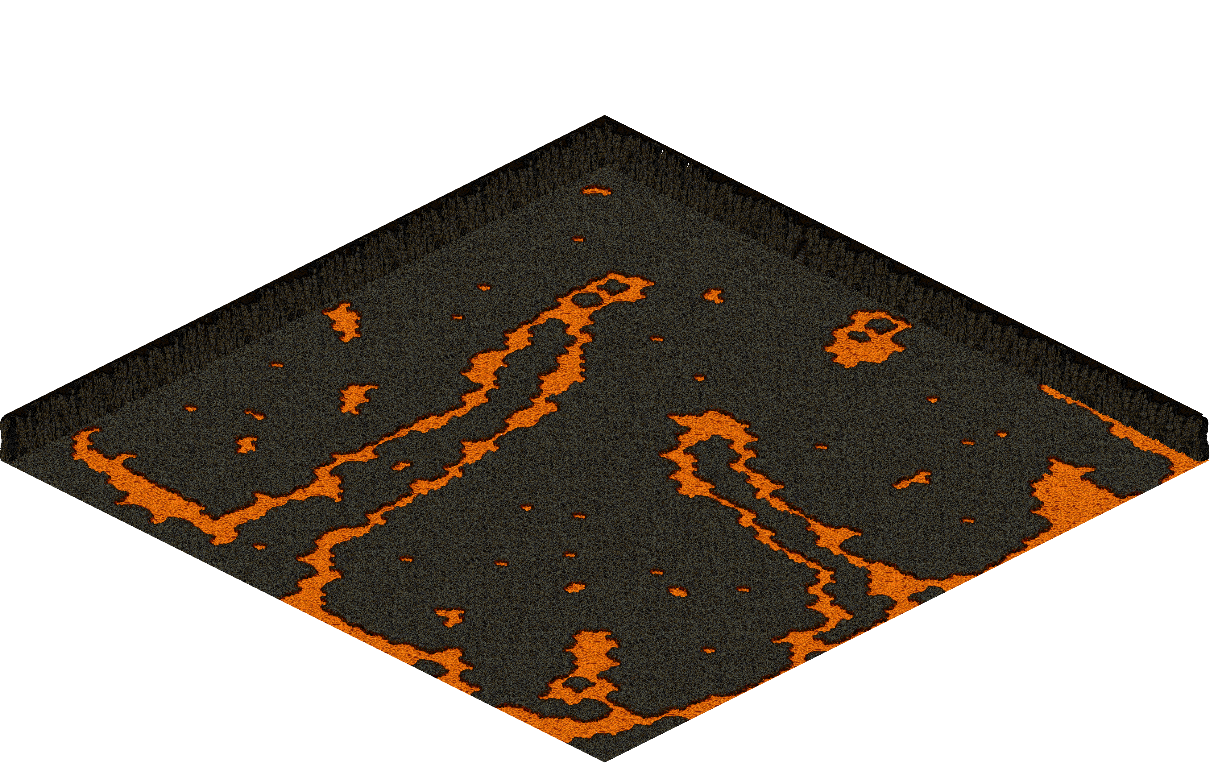 Chaos 25 rendered terrain map