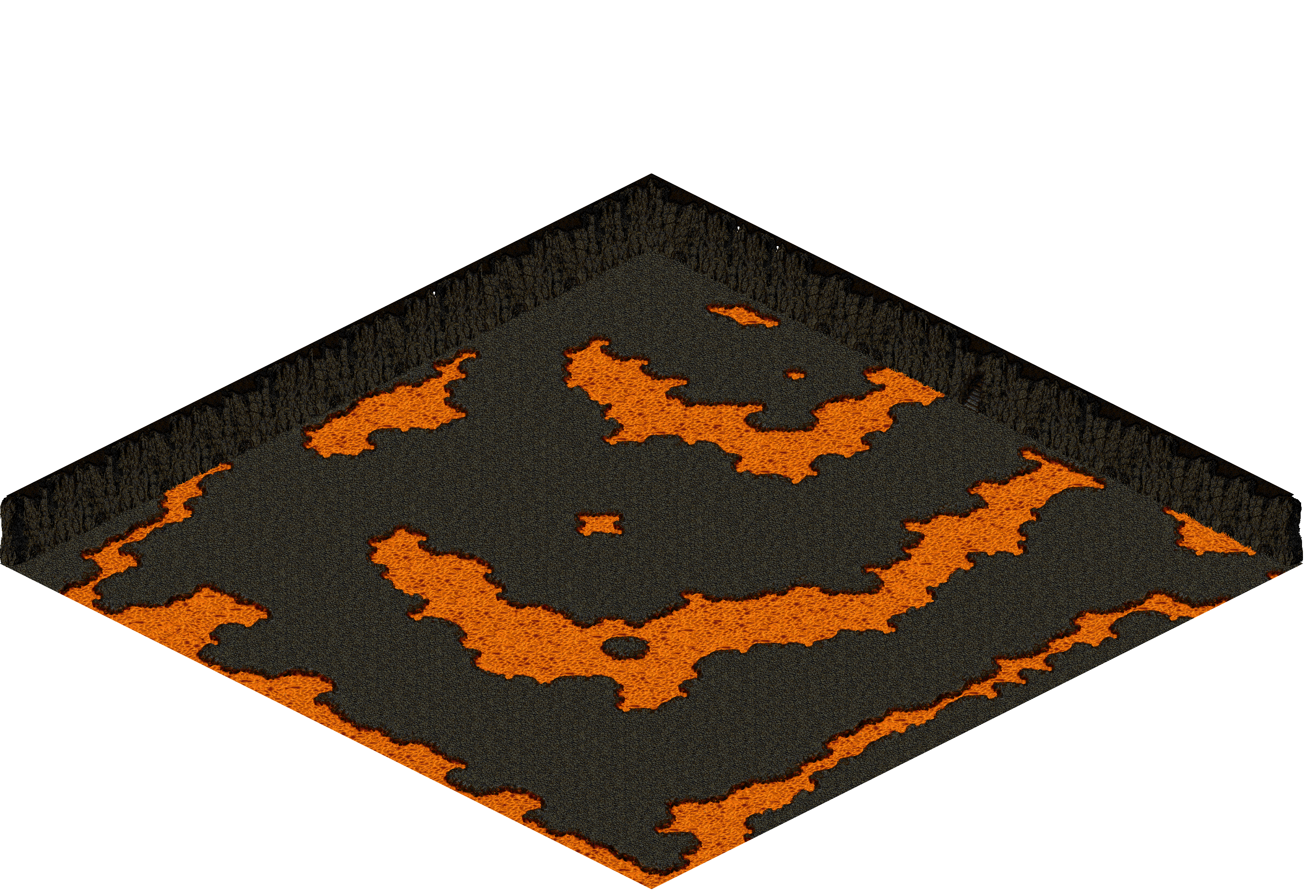Chaos 26 rendered terrain map