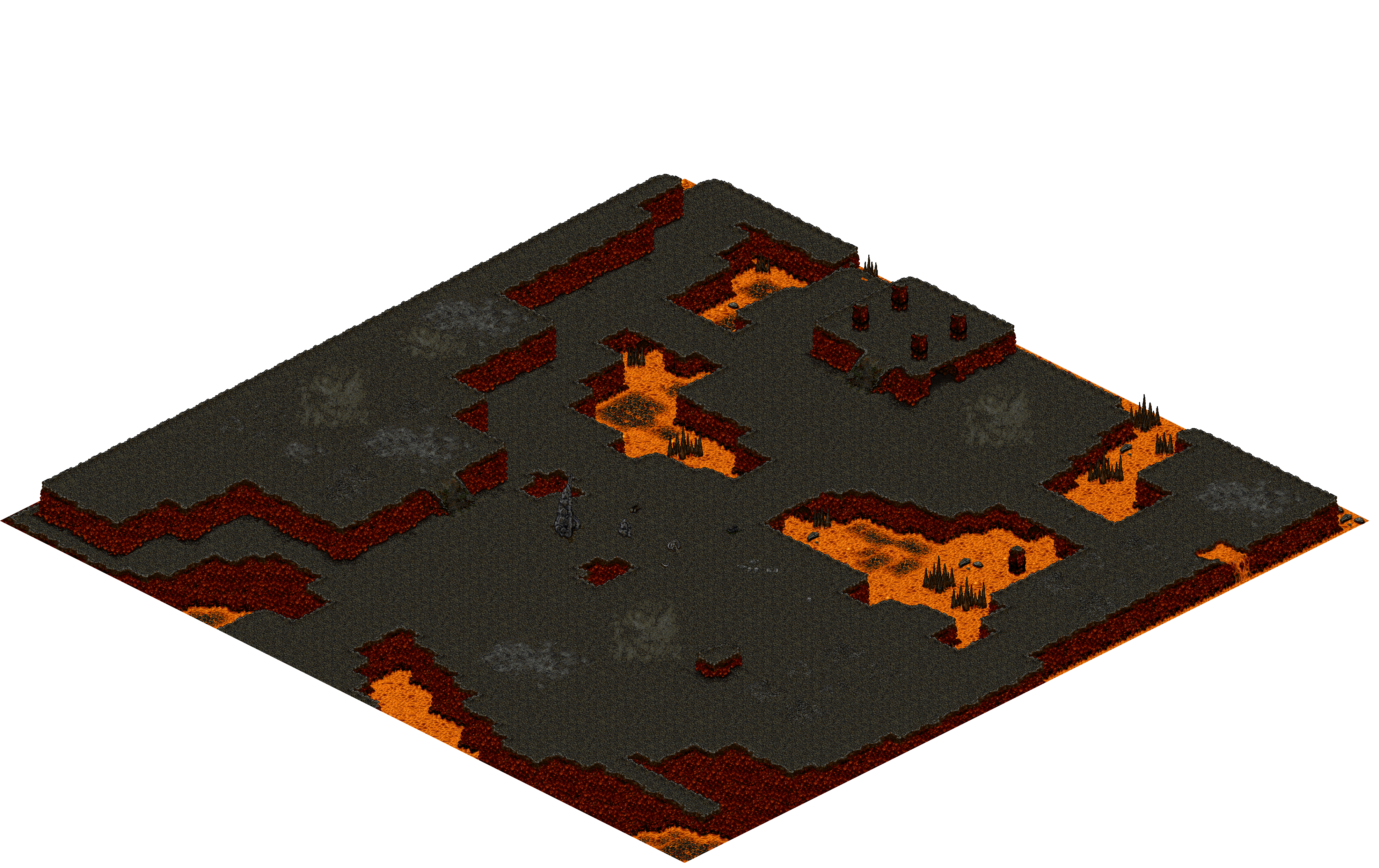 Chaos 29 rendered terrain map