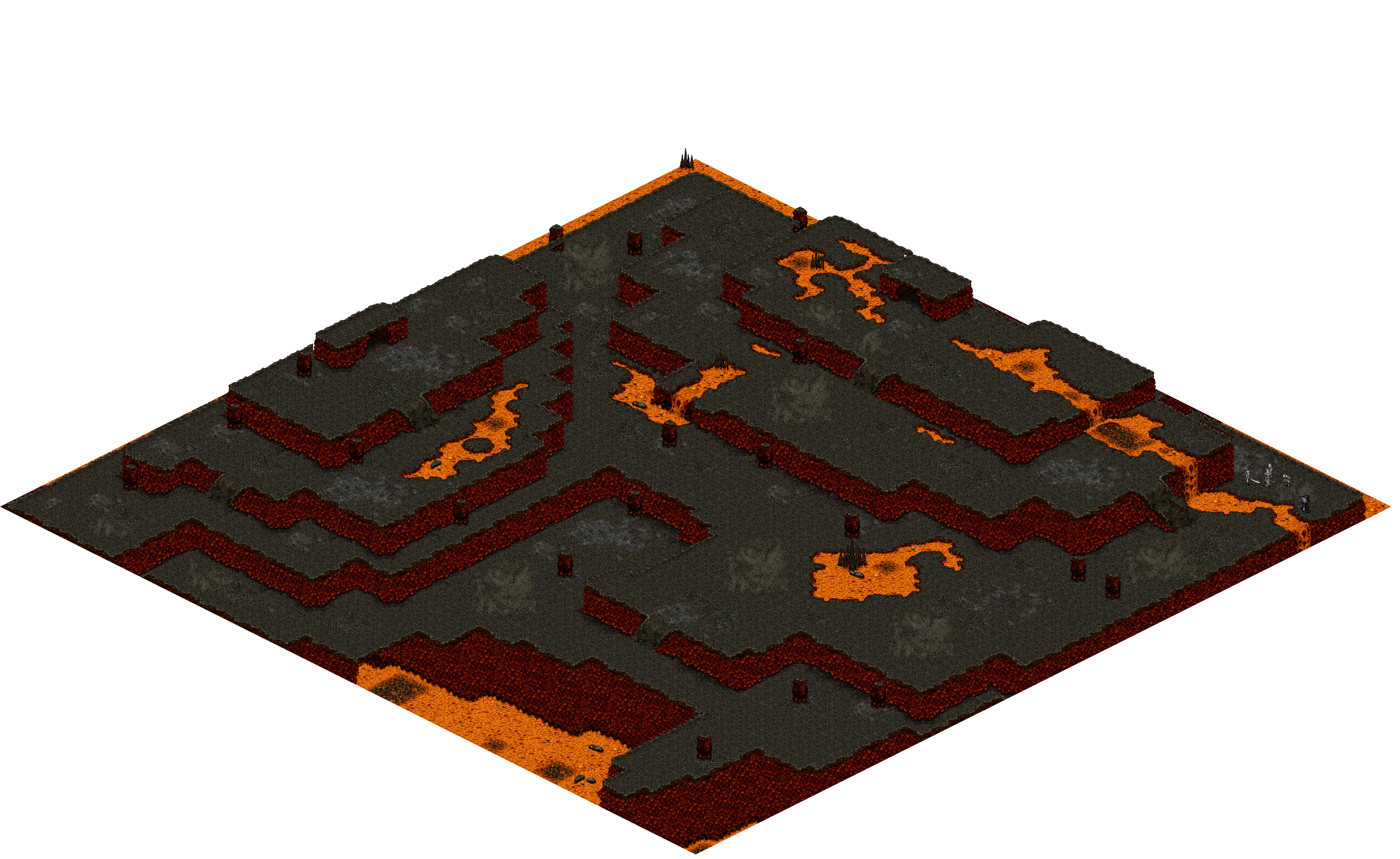 Chaos 30 rendered terrain map
