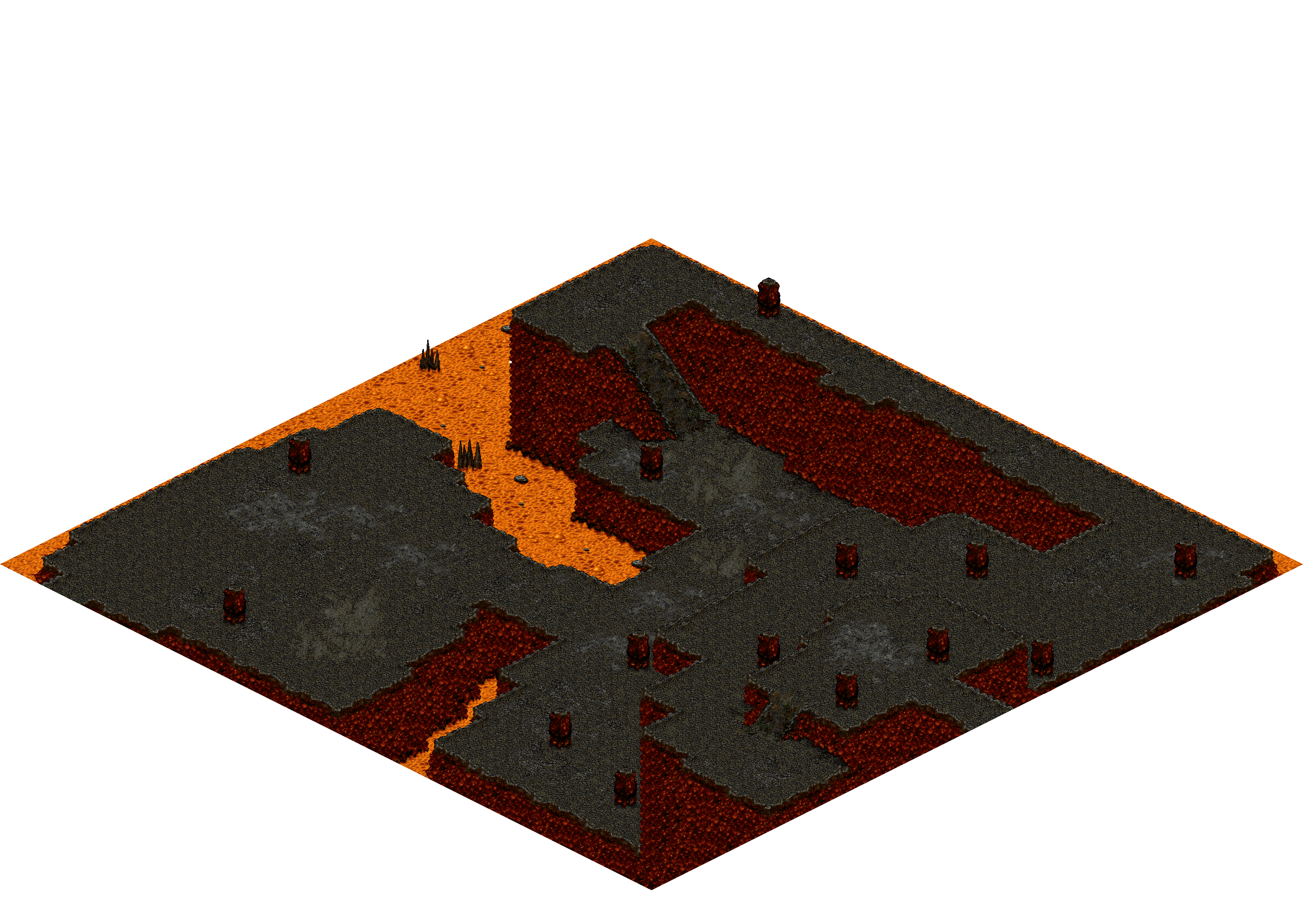 Chaos 31 rendered terrain map