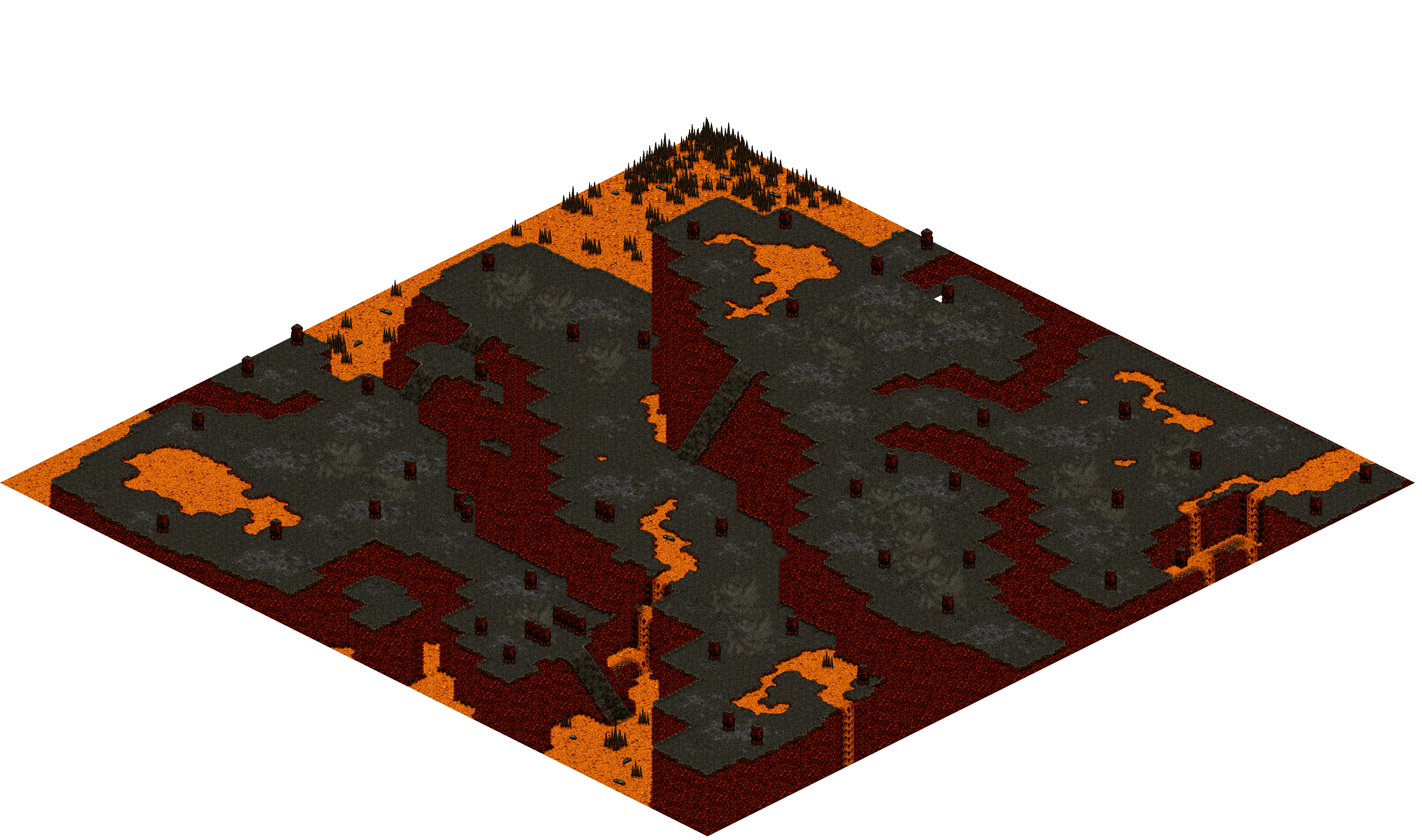 Chaos 32 rendered terrain map