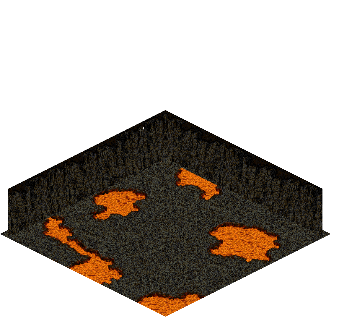 Chaos Shelter rendered terrain map